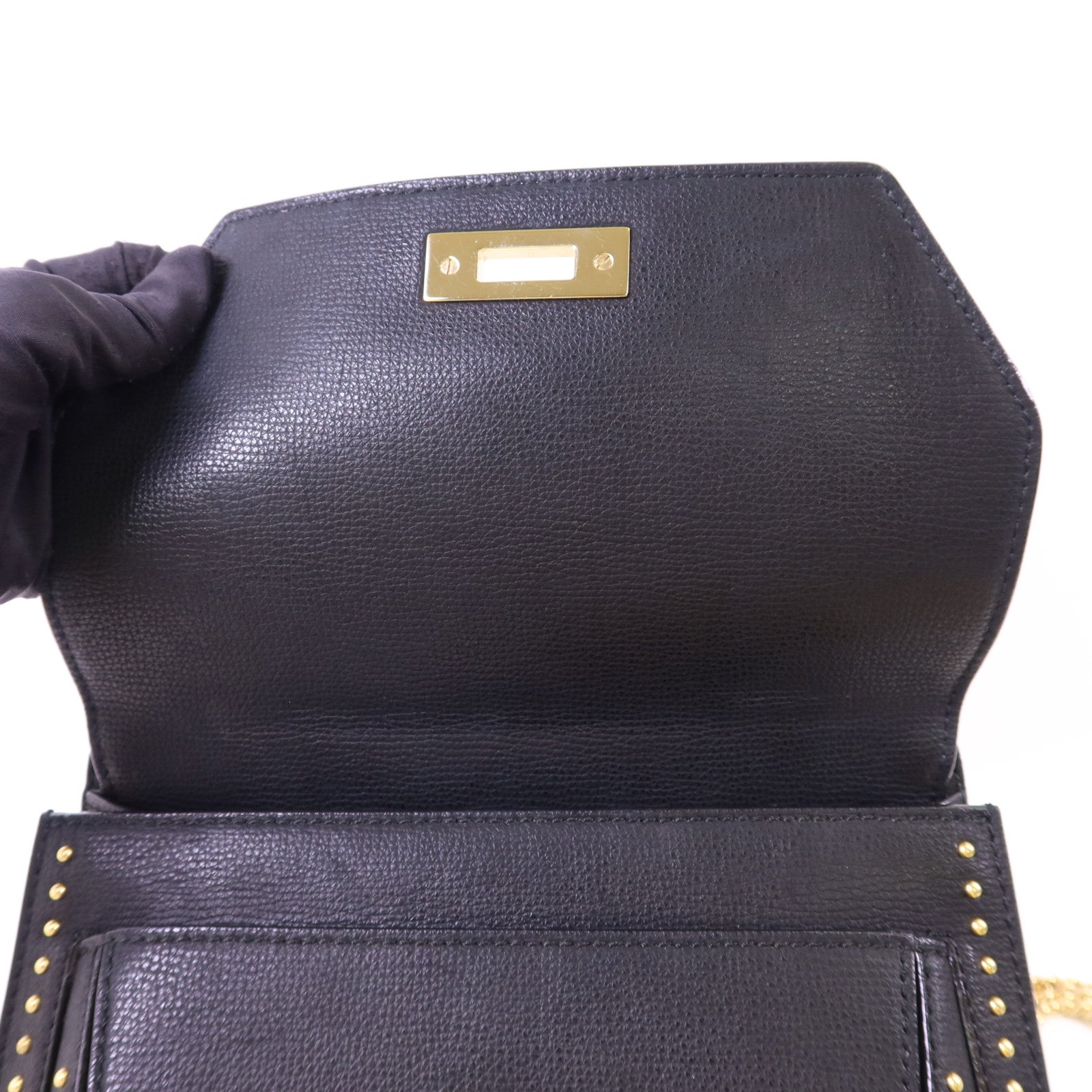 BALLY 牛皮皮革Suzy Medium金扣鏈帶肩背袋