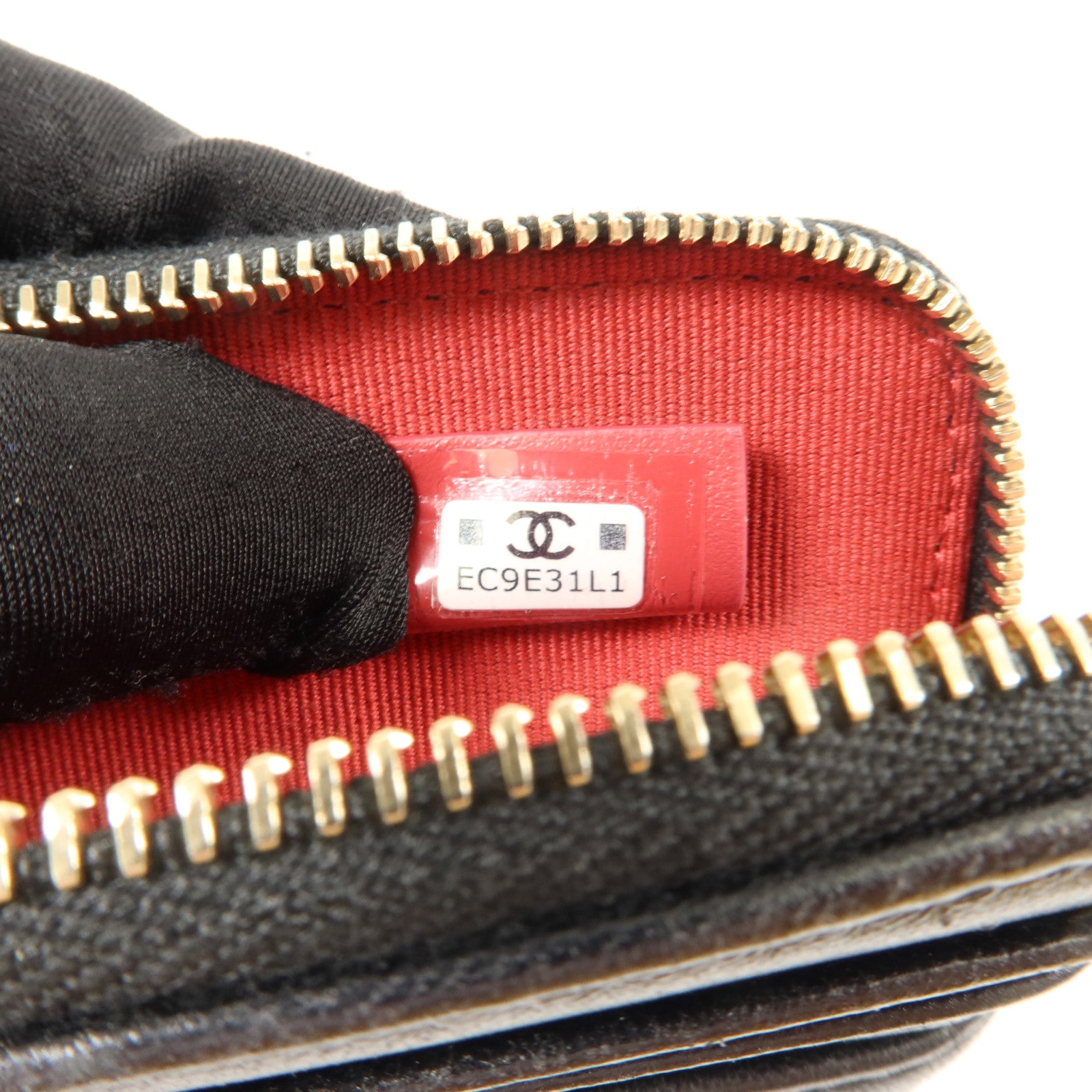 CHANEL 羊皮皮革C19 Zipped Card & Coin Case卡片套