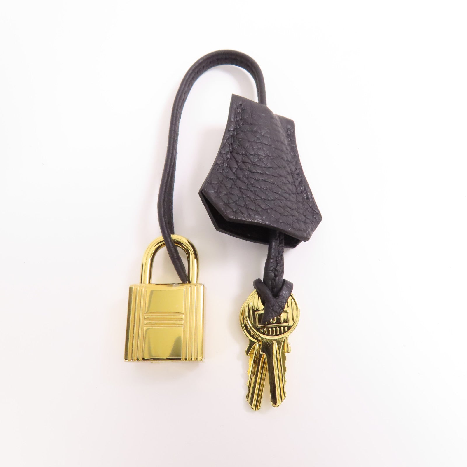 HERMES GHW Kelly 25 2 Way Bag Togo Leather 89 Noir