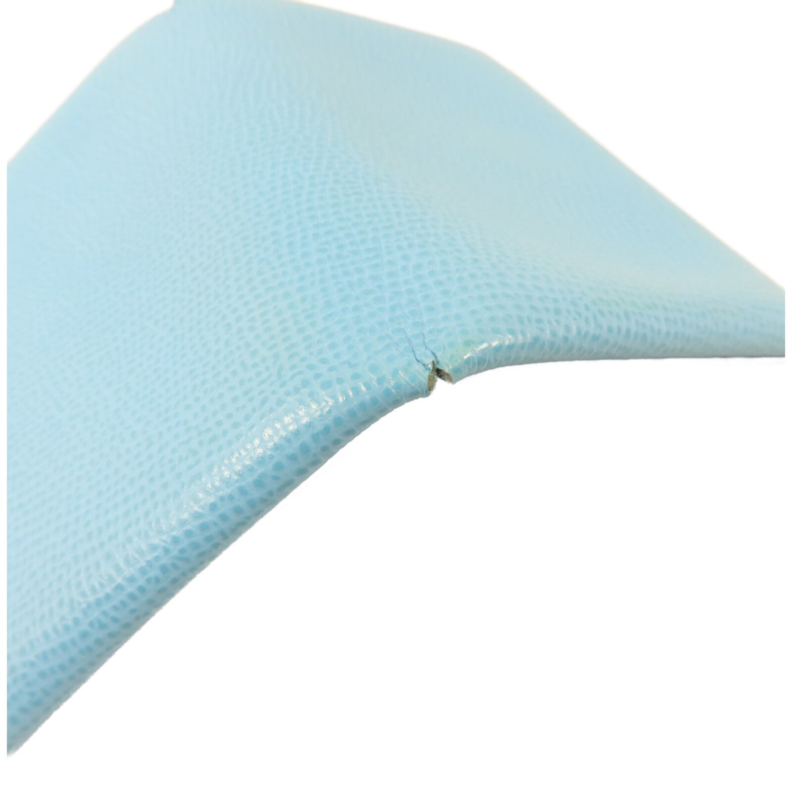 HERMES Epsom皮革Calvi Card Holder卡片套Bleu Celeste