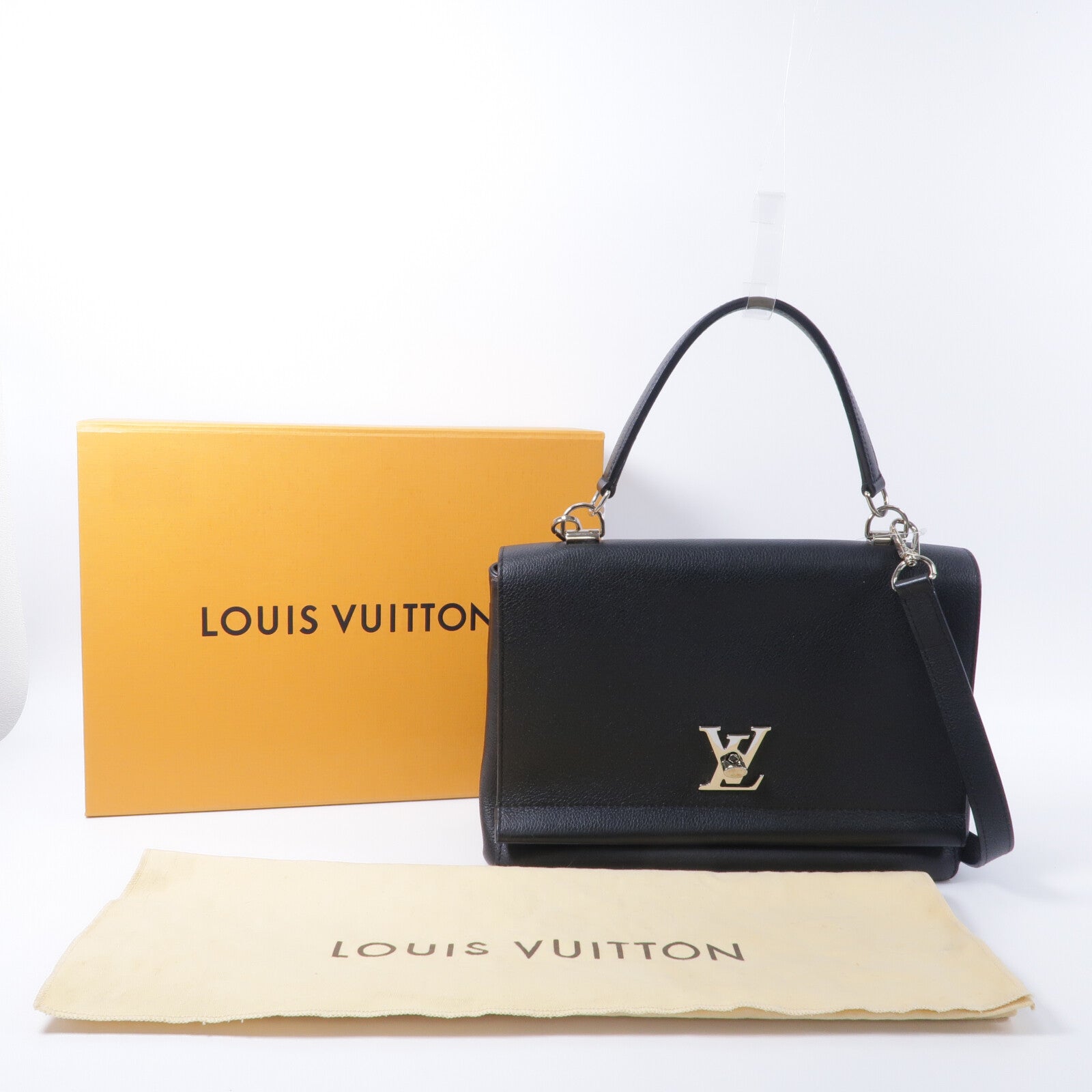 LOUIS VUITTON 牛皮皮革Lockme II手挽肩背兩用袋