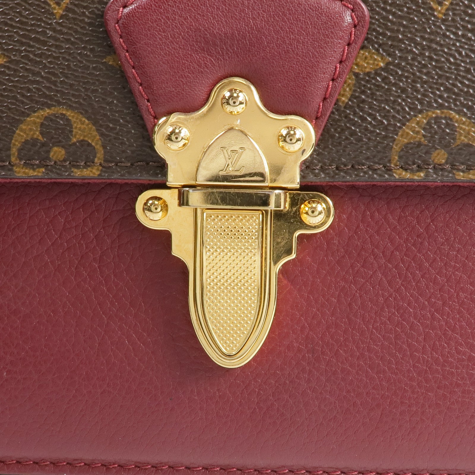 LOUIS VUITTON Monogram Victoire金扣鏈帶肩背袋