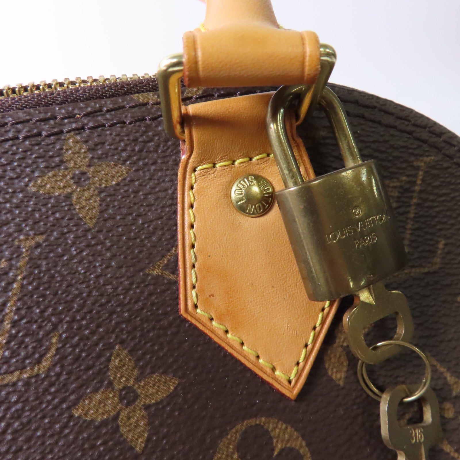 LOUIS VUITTON 【激減優惠】Monogram Alma BB金扣手挽肩背兩用袋啡色