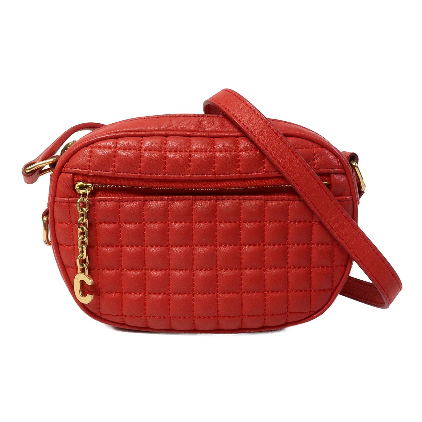 CELINE 牛皮皮革C Charm Shoulder Bag肩背袋