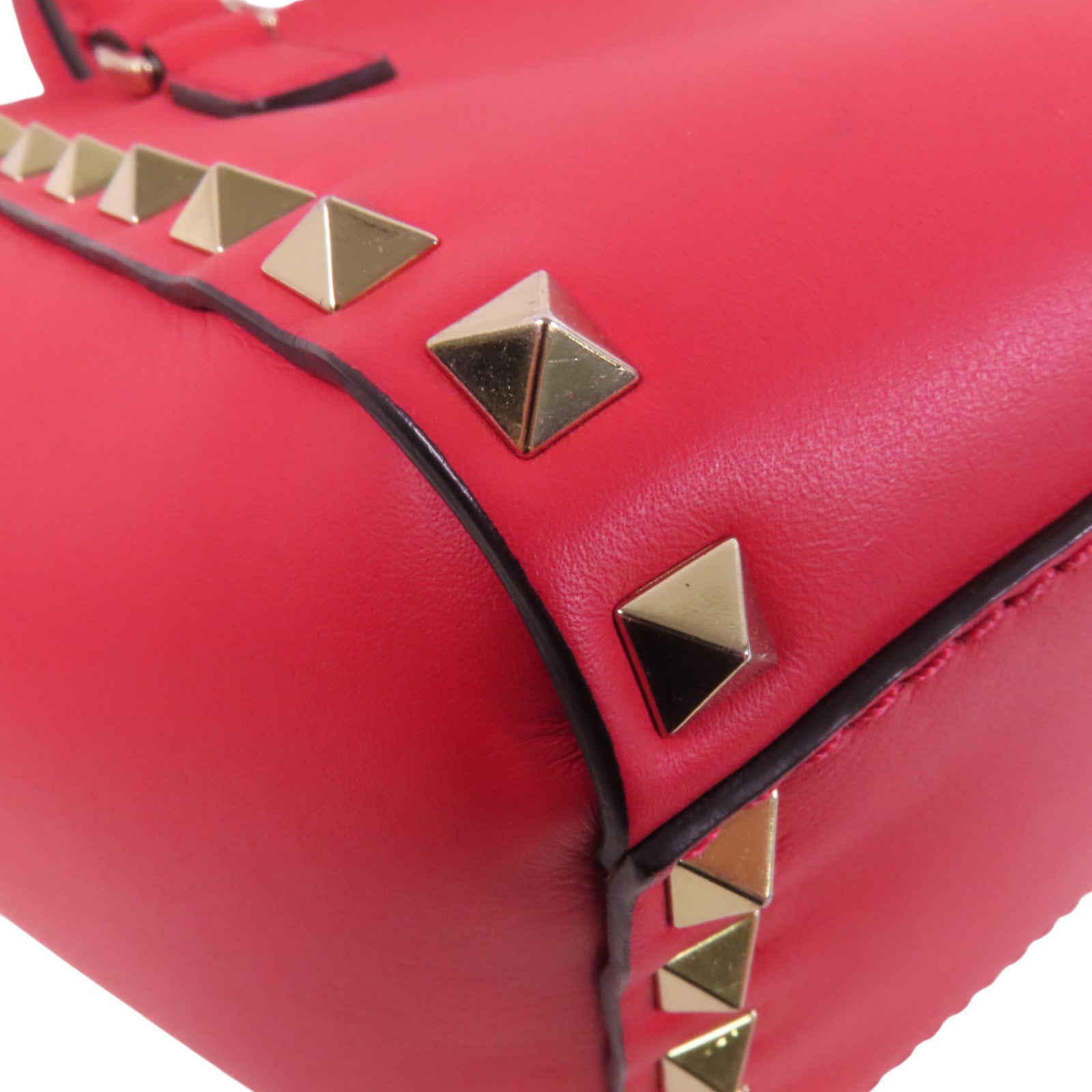 Valentino 牛皮皮革Rockstud金扣手挽肩背兩用袋