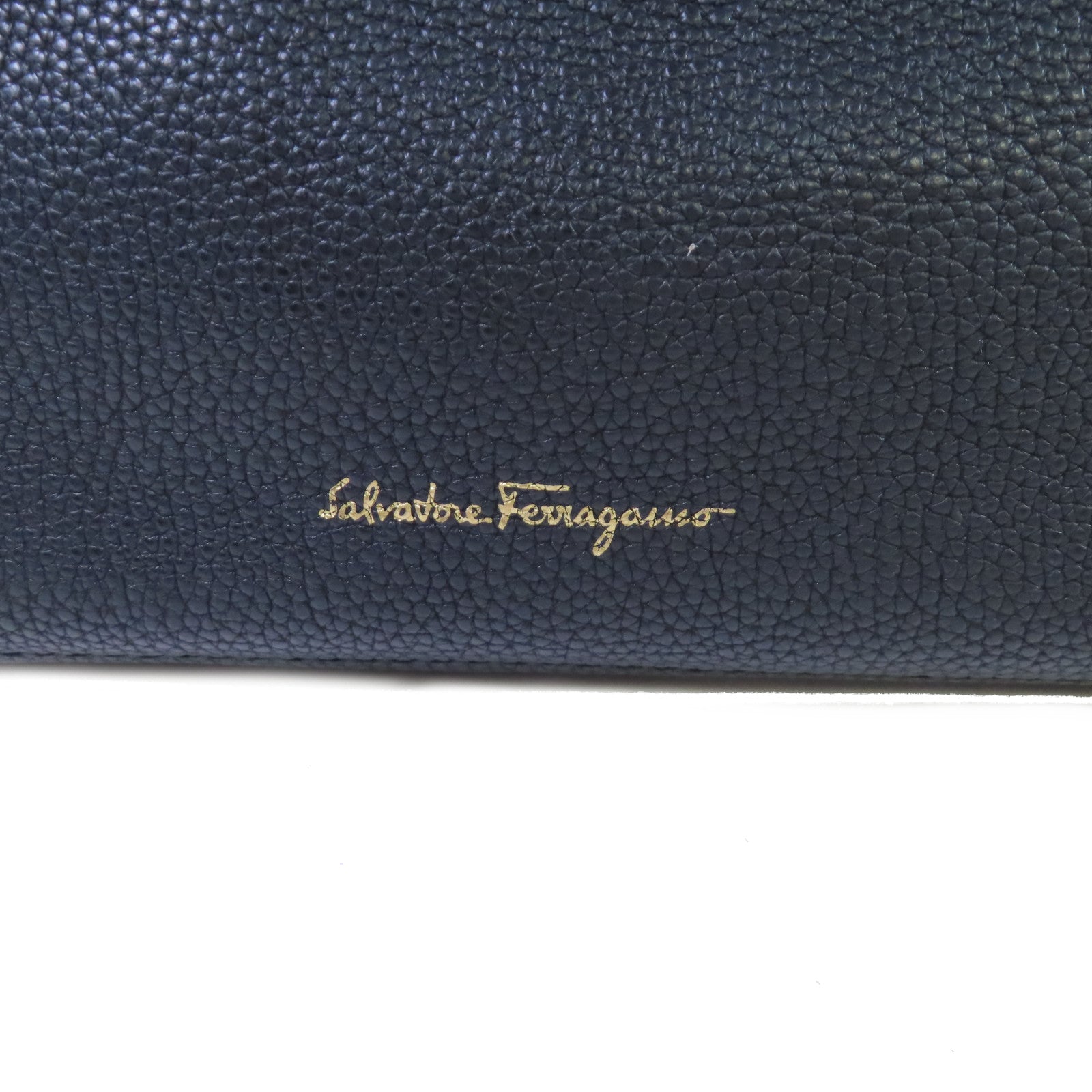 Salvatore Ferragamo 牛皮皮革Shoulder Bag金扣肩背袋黑色