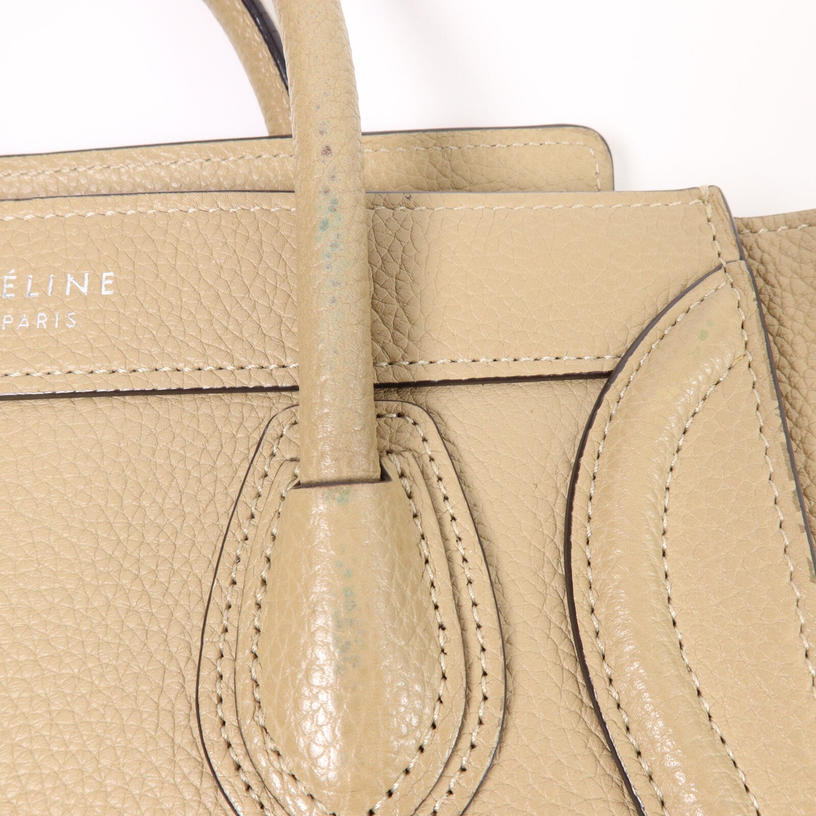 CELINE 牛皮皮革Nano Luggage手挽肩背兩用袋