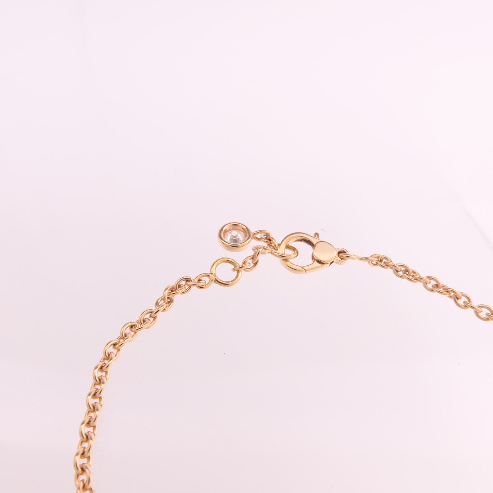 HERMES 18K玫瑰金Finesse Bracelet鑽石手鏈