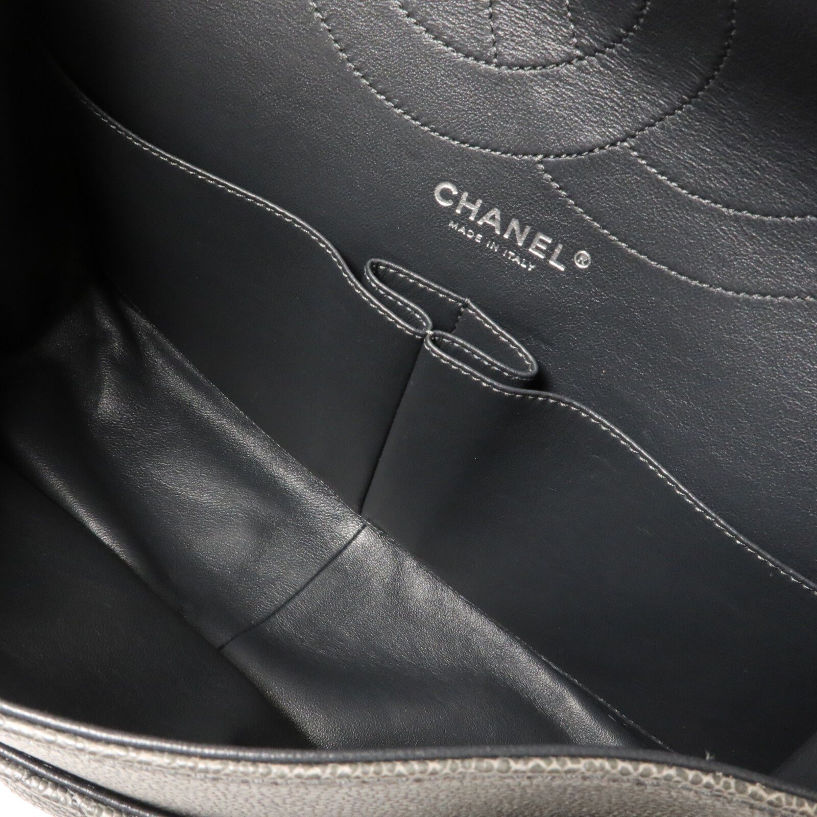 CHANEL 牛皮皮革2.55 Large鏈帶肩背袋