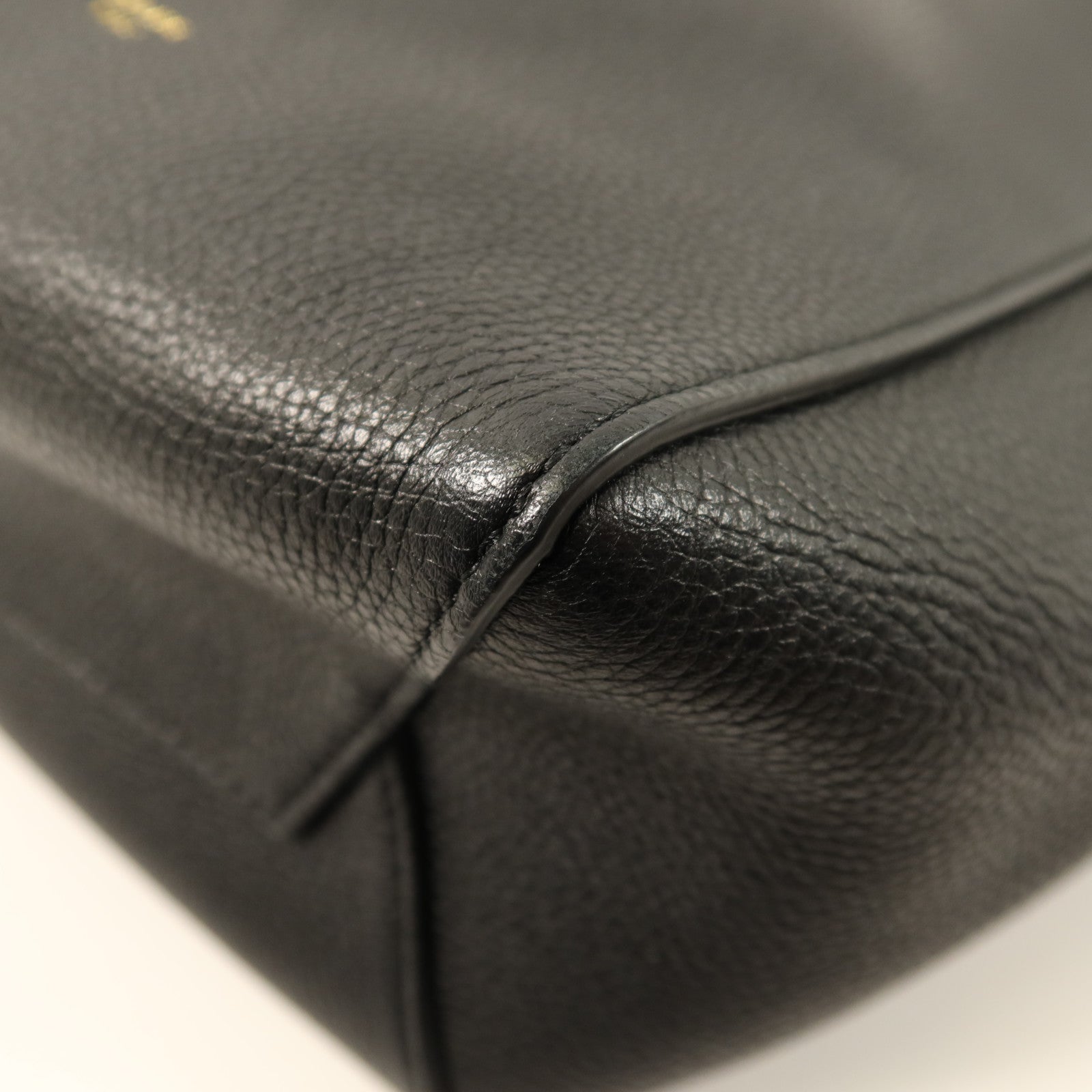 CELINE 牛皮皮革Sangle Bucket Small金扣肩胄袋
