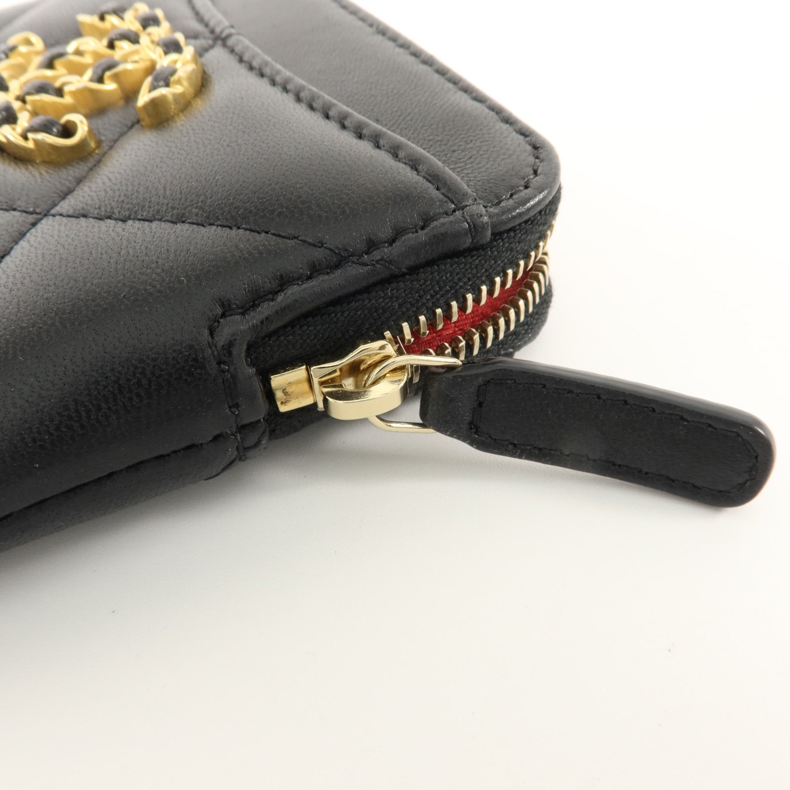 CHANEL 羊皮皮革C19 Zipped Card & Coin Case卡片套