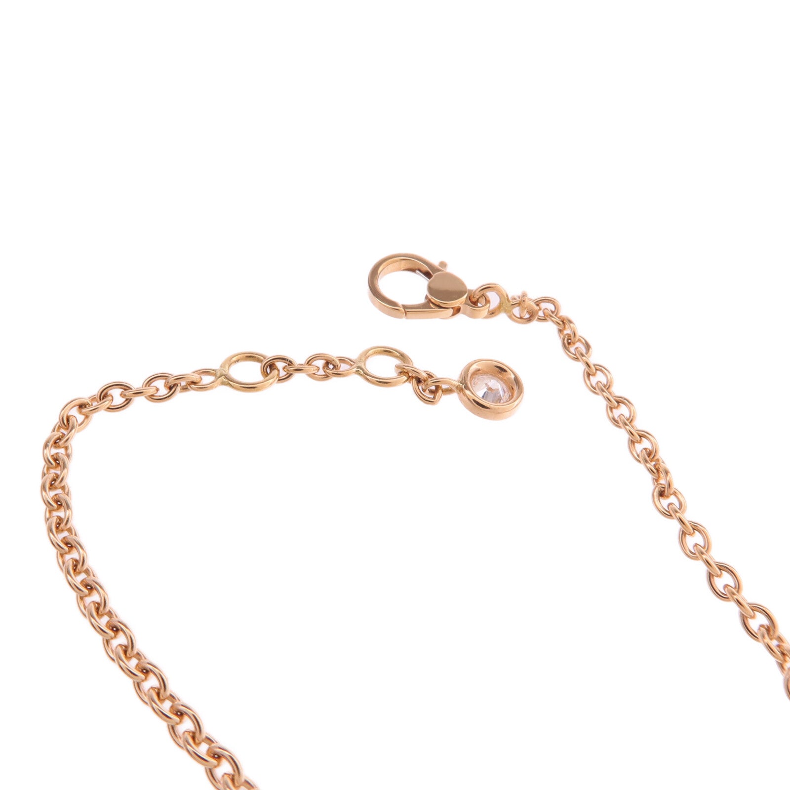 HERMES 18K玫瑰金Finesse Bracelet鑽石手鏈