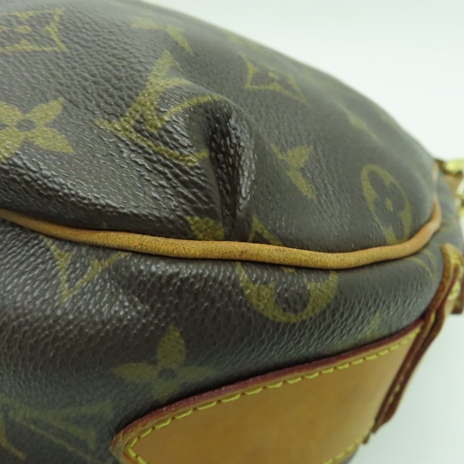 LOUIS VUITTON 【清倉大減價】Monogram Tulum GM金扣肩背袋棕色
