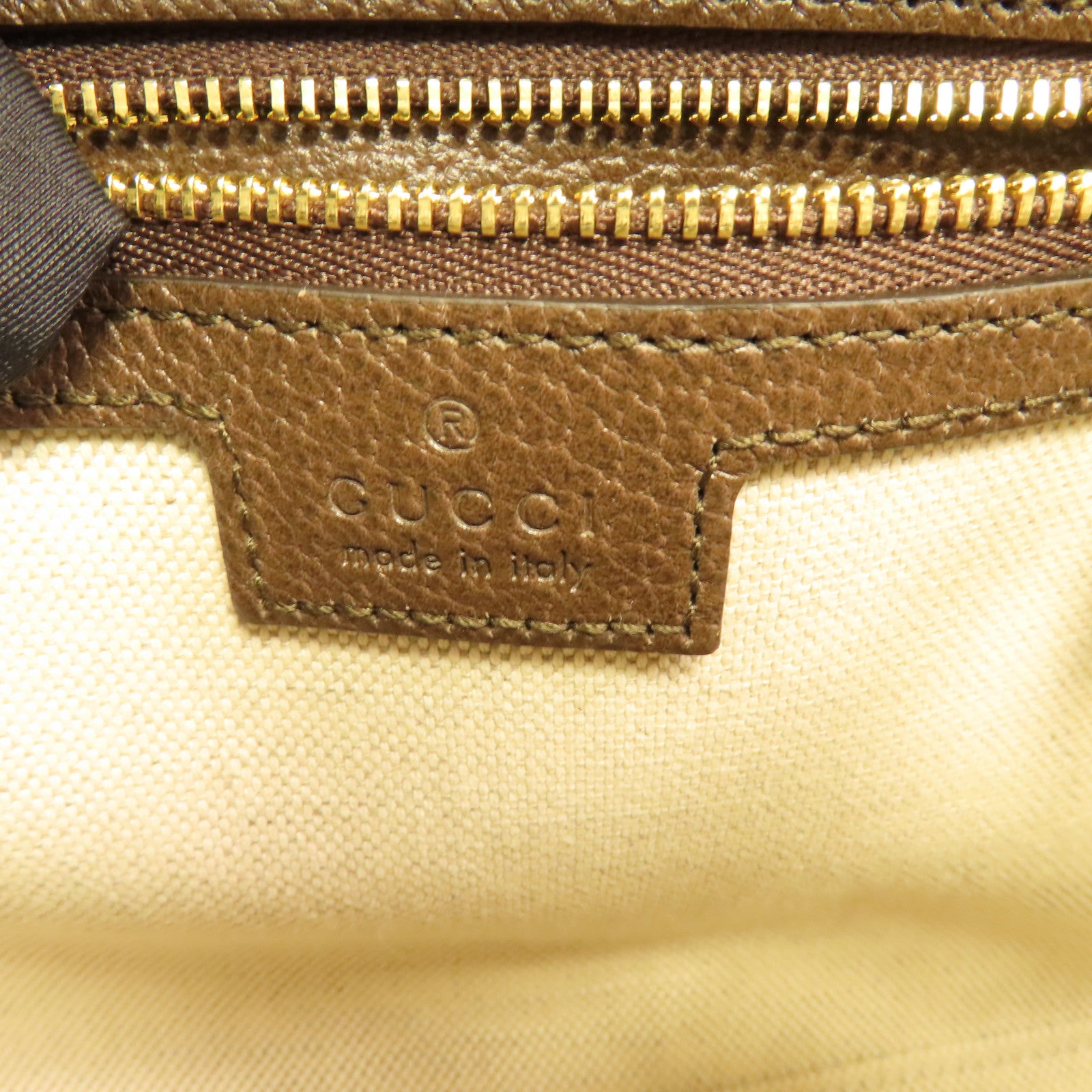 GUCCI 塗層帆布Ophidia GG金扣肩背袋