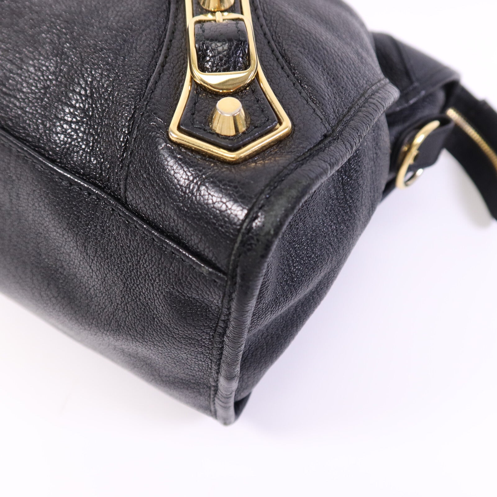 BALENCIAGA 牛皮皮革City金扣肩背袋