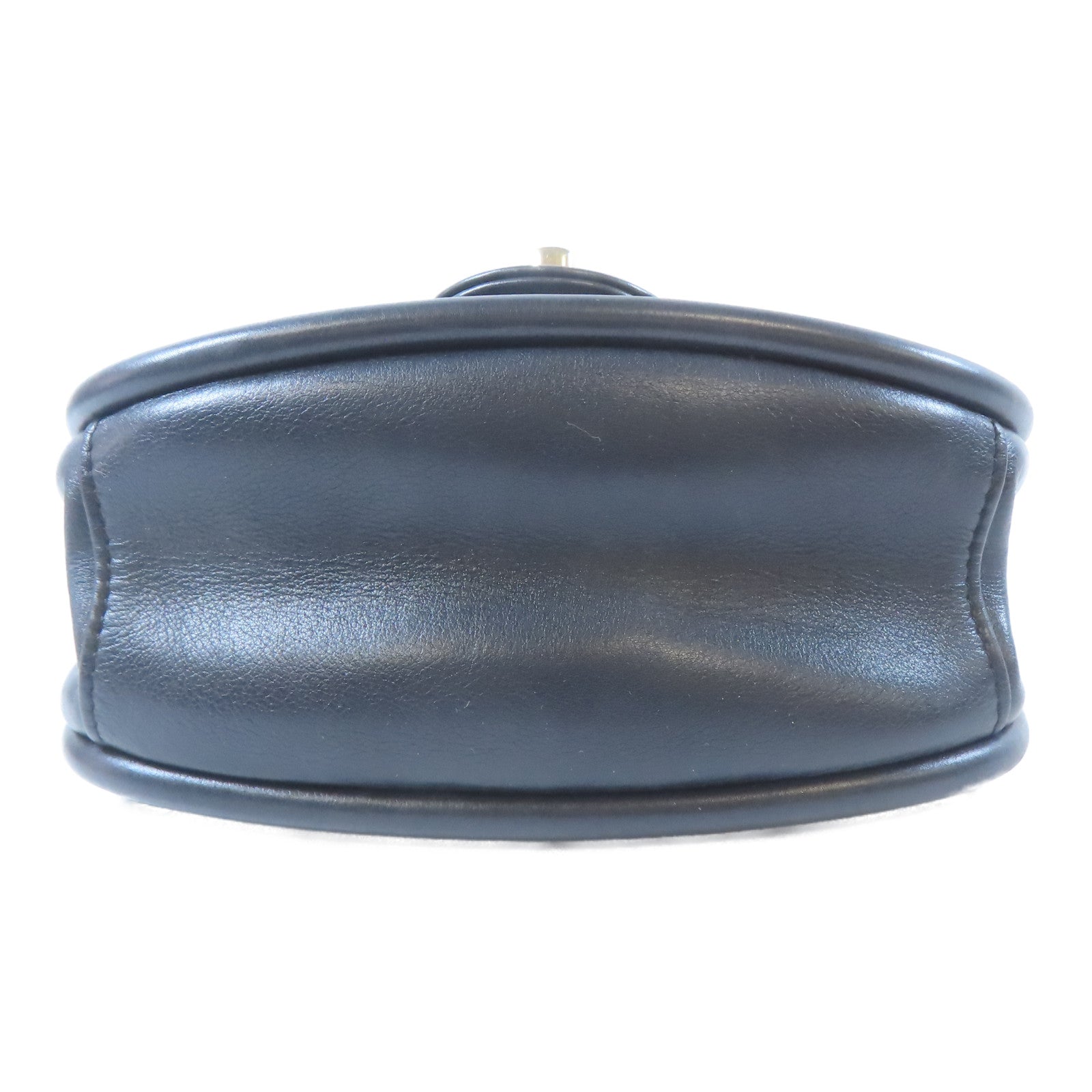 CHANEL 【激減優惠】菱格羊皮皮革Saddle Bag金扣鏈帶手挽肩背兩用袋黑色