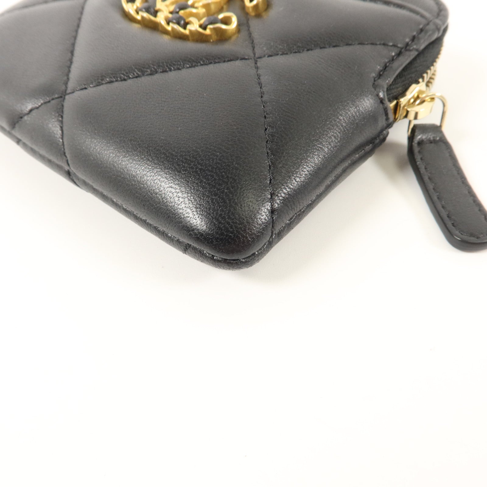 CHANEL 羊皮皮革C19 Zipped Card & Coin Case卡片套