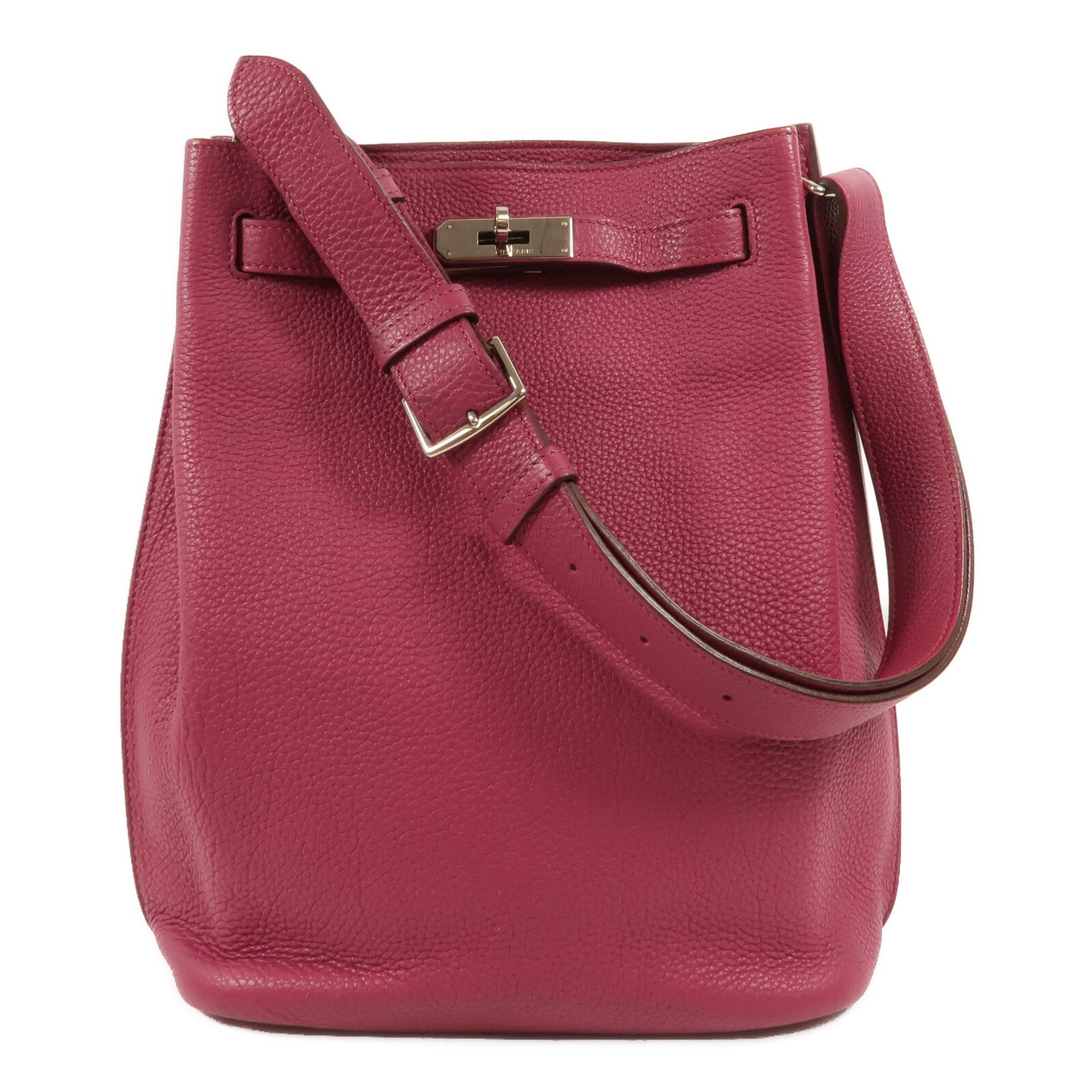 HERMES Clemence皮革So Kelly 22肩背袋Tosca