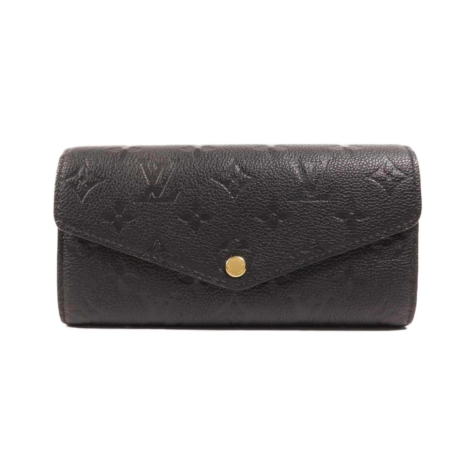 LOUIS VUITTON Monogram Empreinte Sarah Wallet金扣長錢包