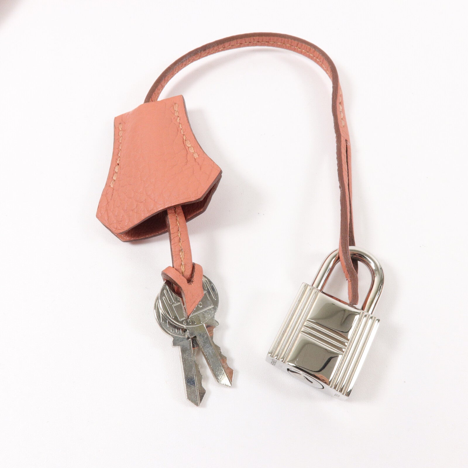 HERMES Clemence皮革Kelly 32手挽肩背兩用袋Rose Tes