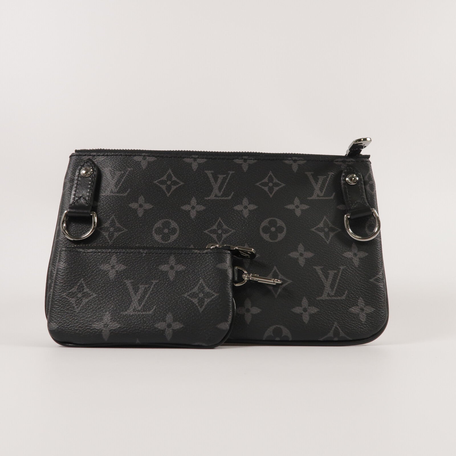 LOUIS VUITTON Monogram Eclipse Reverse Trio Messenger肩背袋