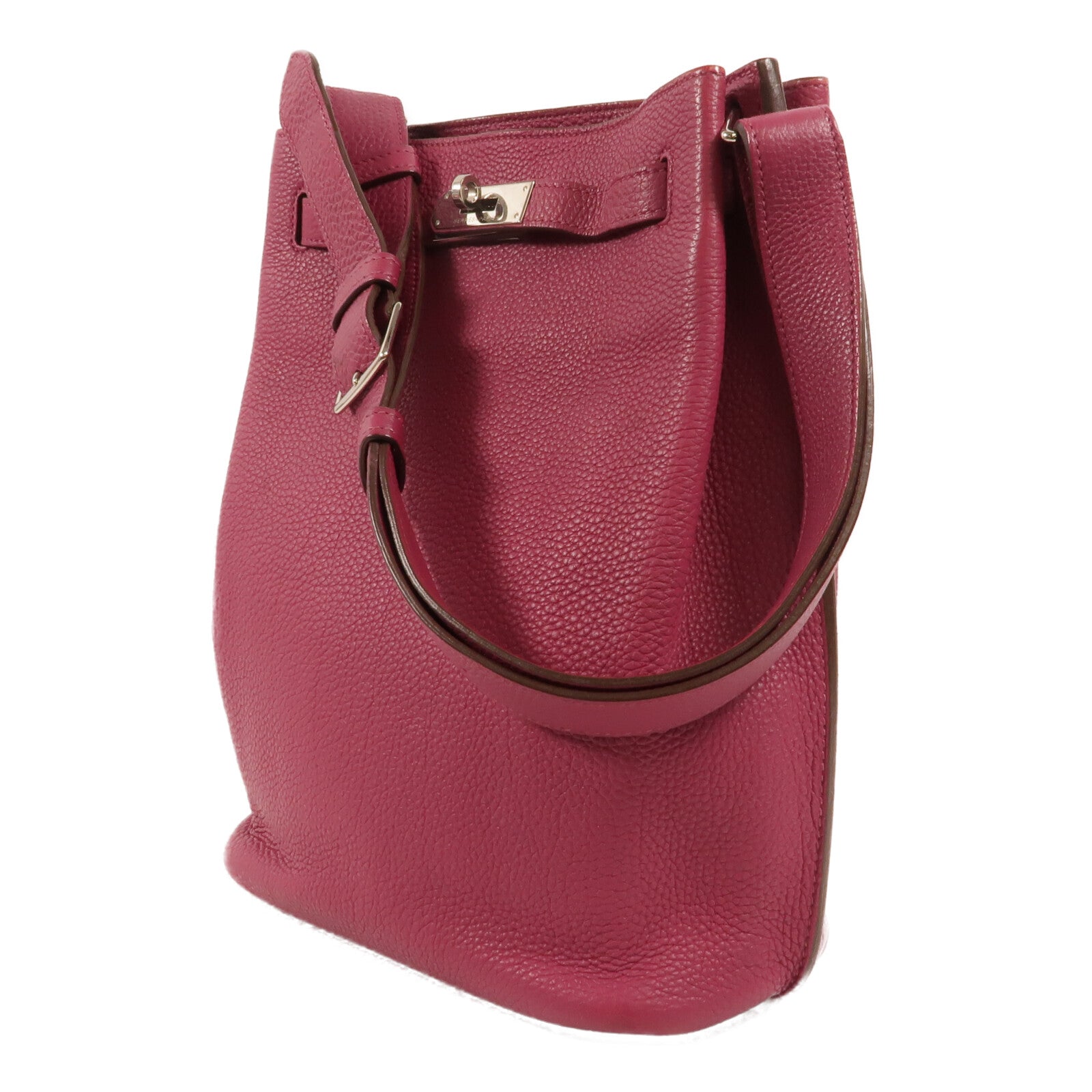 HERMES Clemence皮革So Kelly 22肩背袋Tosca