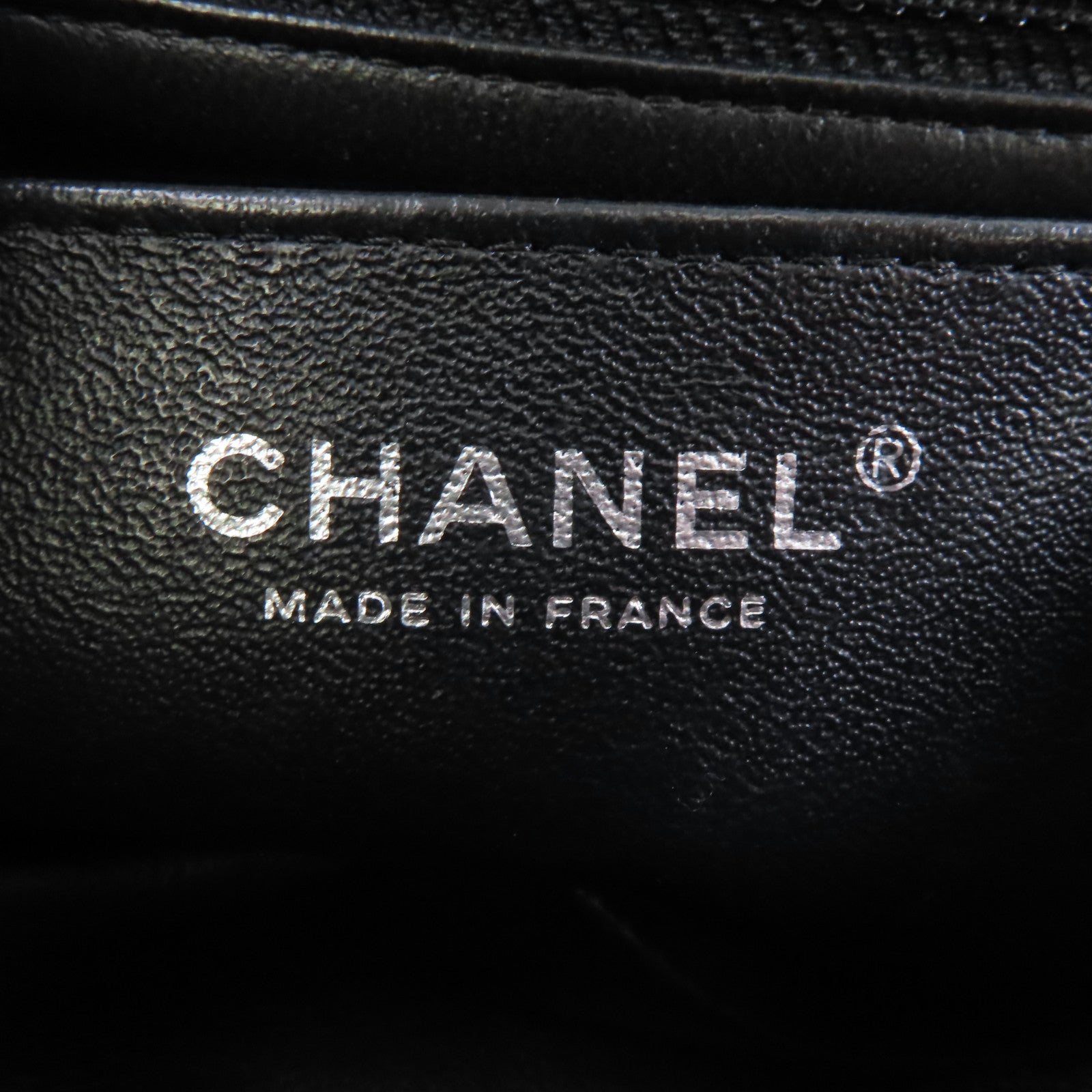 CHANEL 菱格羊皮皮革Mini Classic 20銀扣鏈帶肩背袋黑色