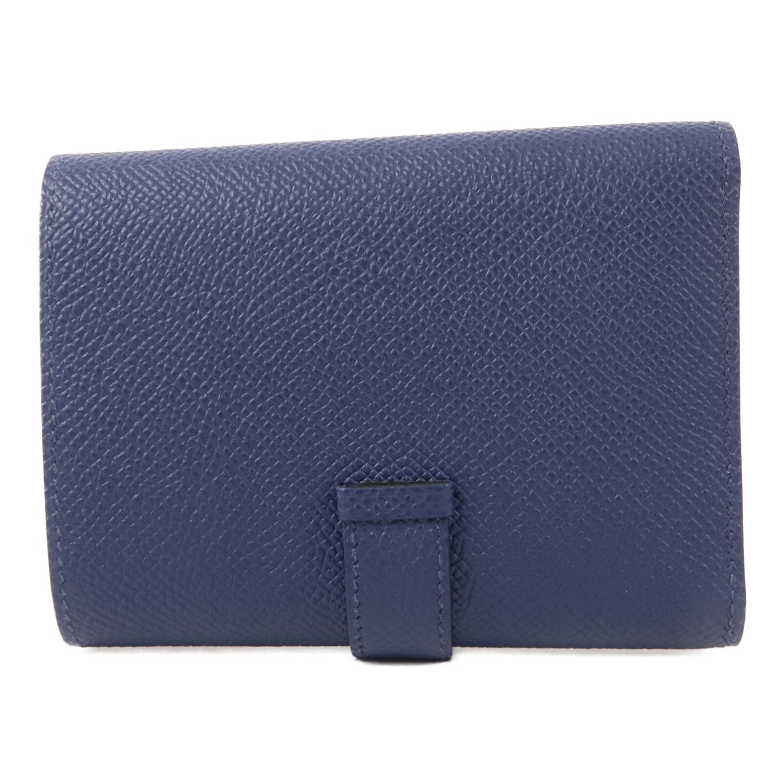 HERMES Epsom皮革Bearn Combine Wallet錢包Bleu Saphir