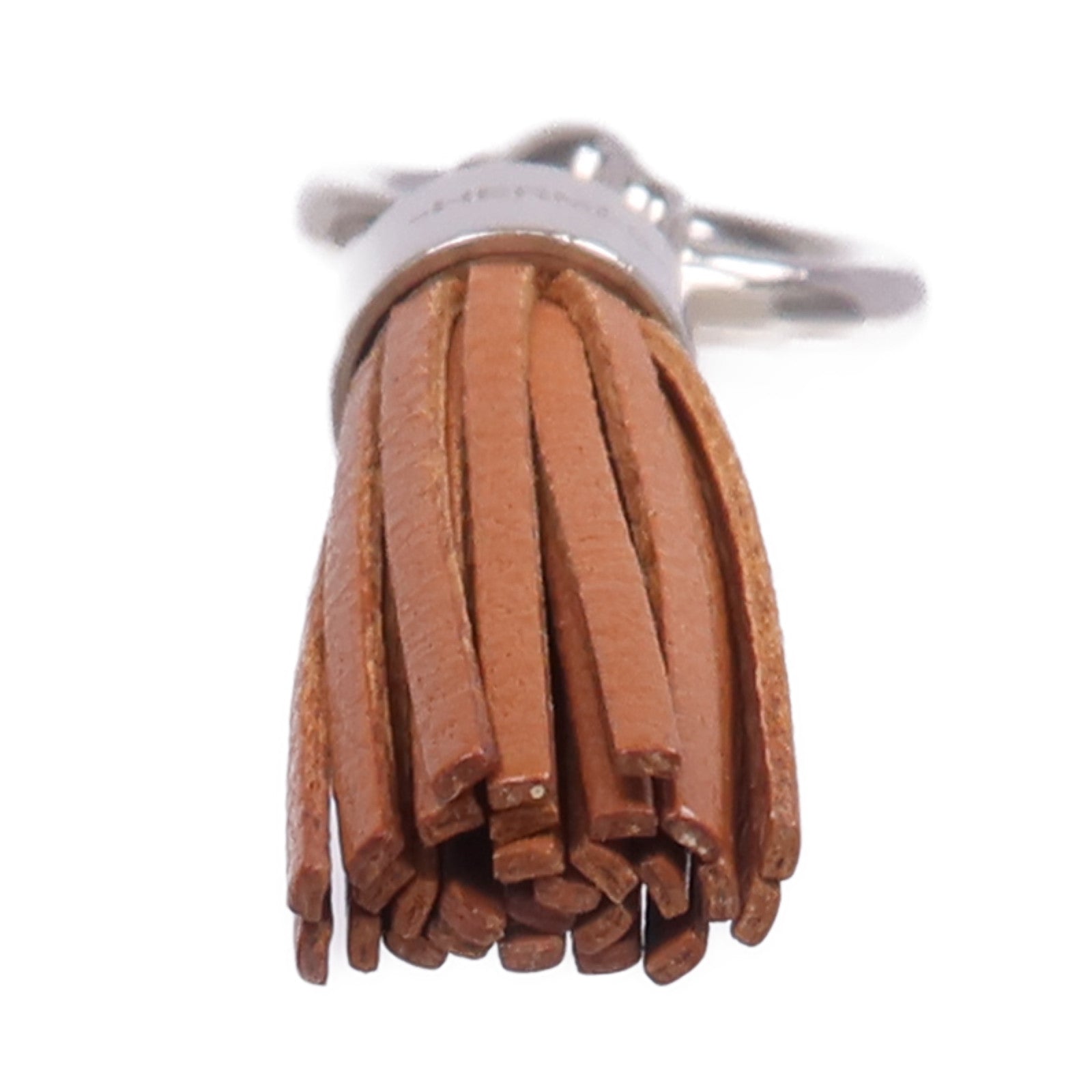 HERMES Swift皮革Charm銀扣掛飾