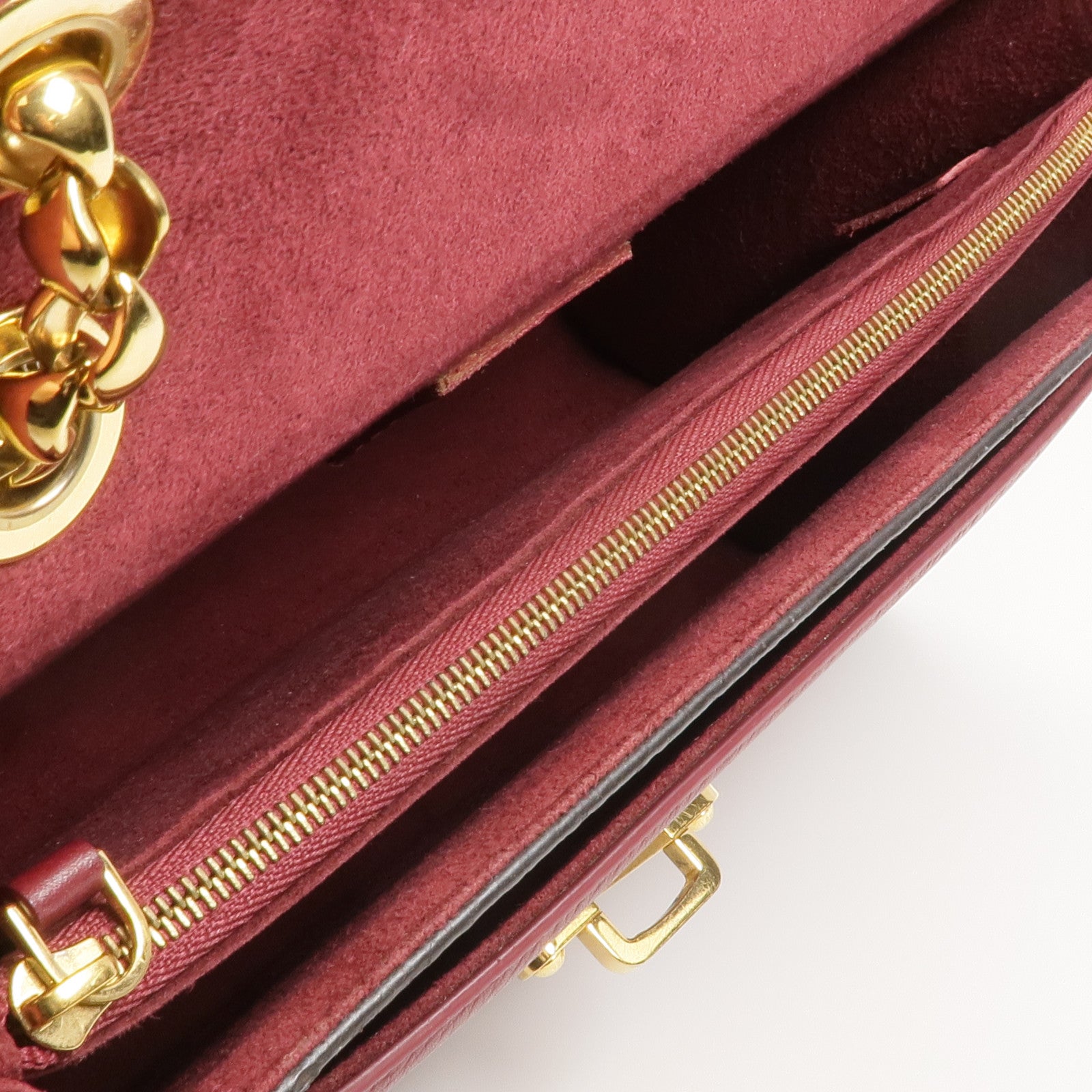 LOUIS VUITTON Monogram Victoire金扣鏈帶肩背袋