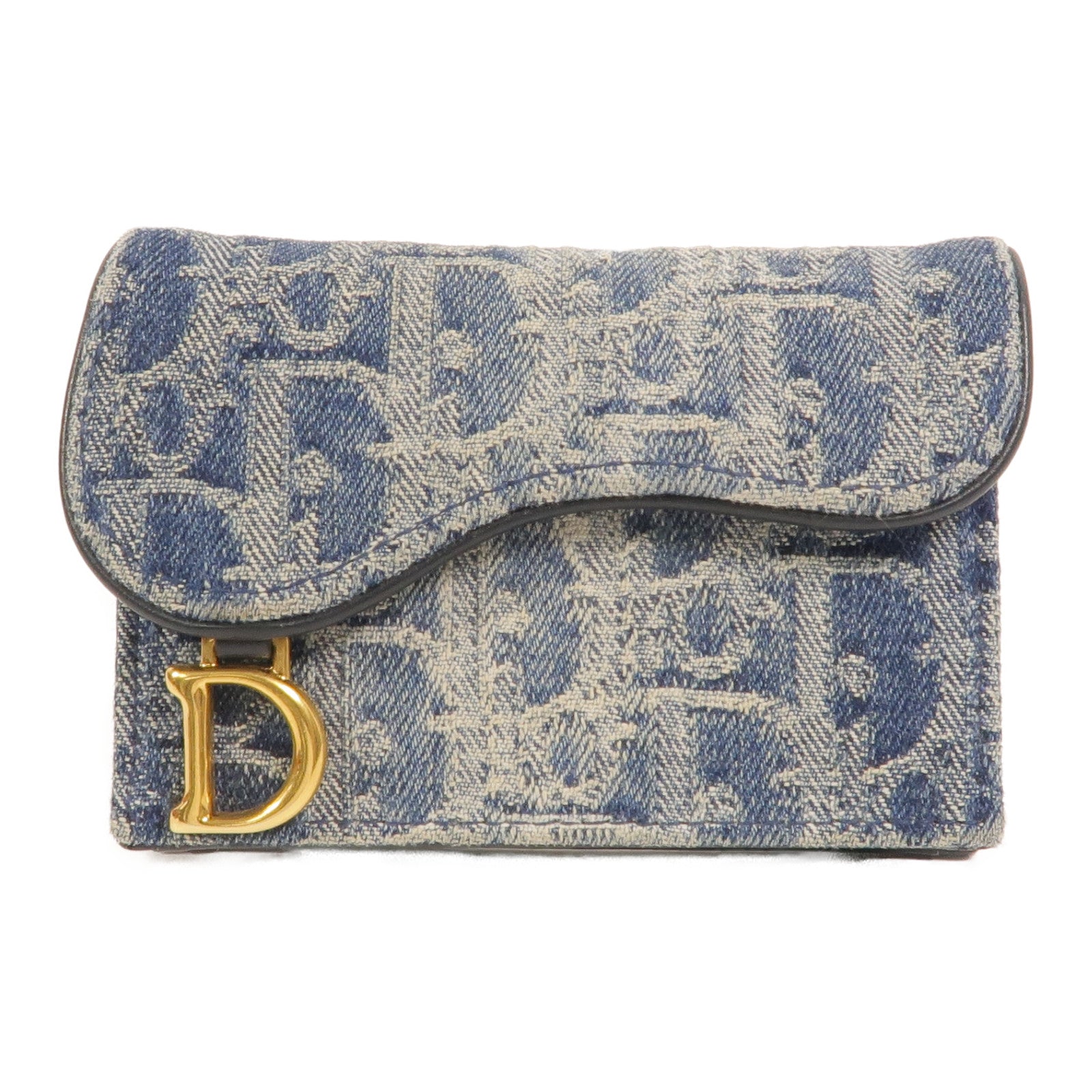 Dior Oblique帆布Saddle Bloom Card Holder卡片套