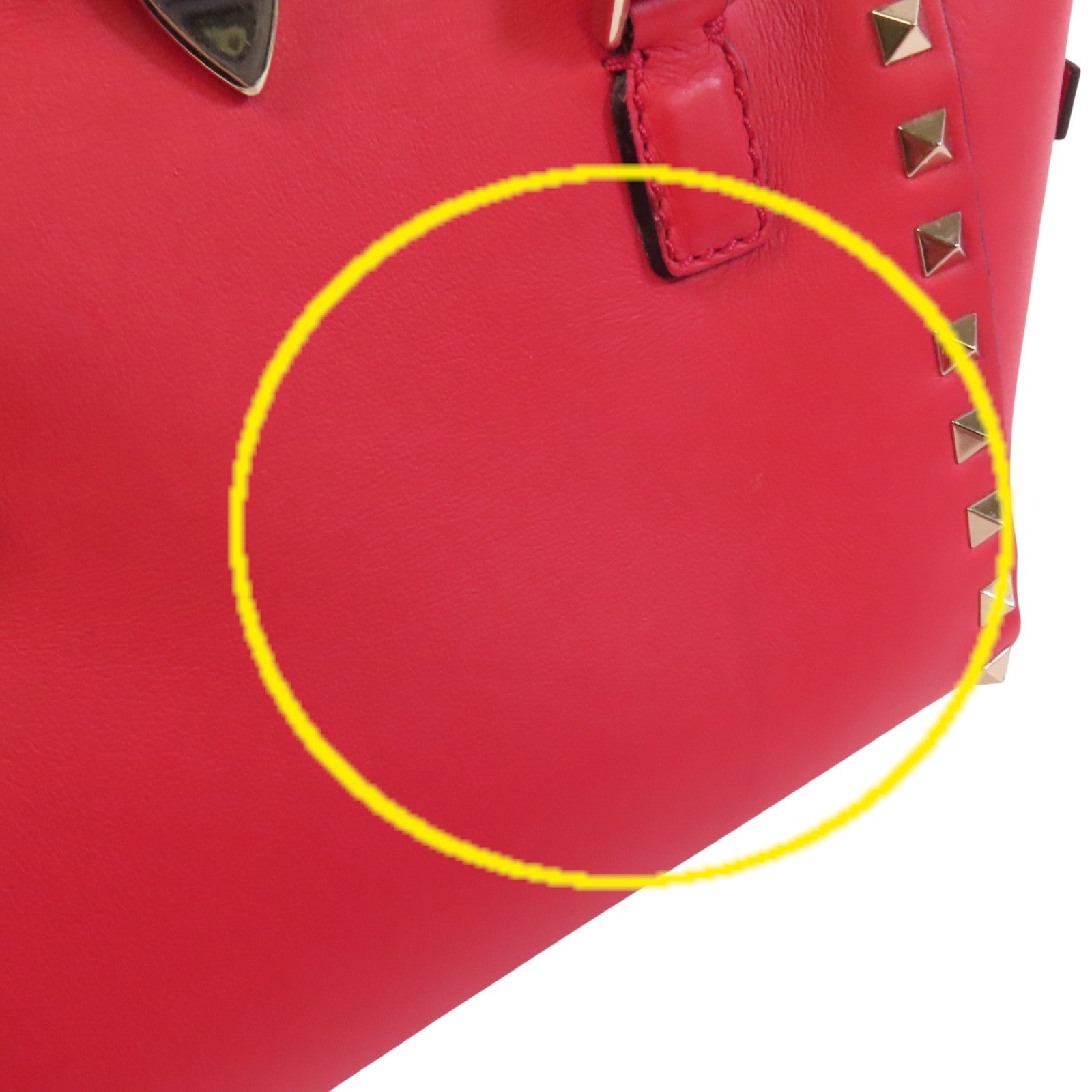 Valentino 牛皮皮革Rockstud金扣手挽肩背兩用袋