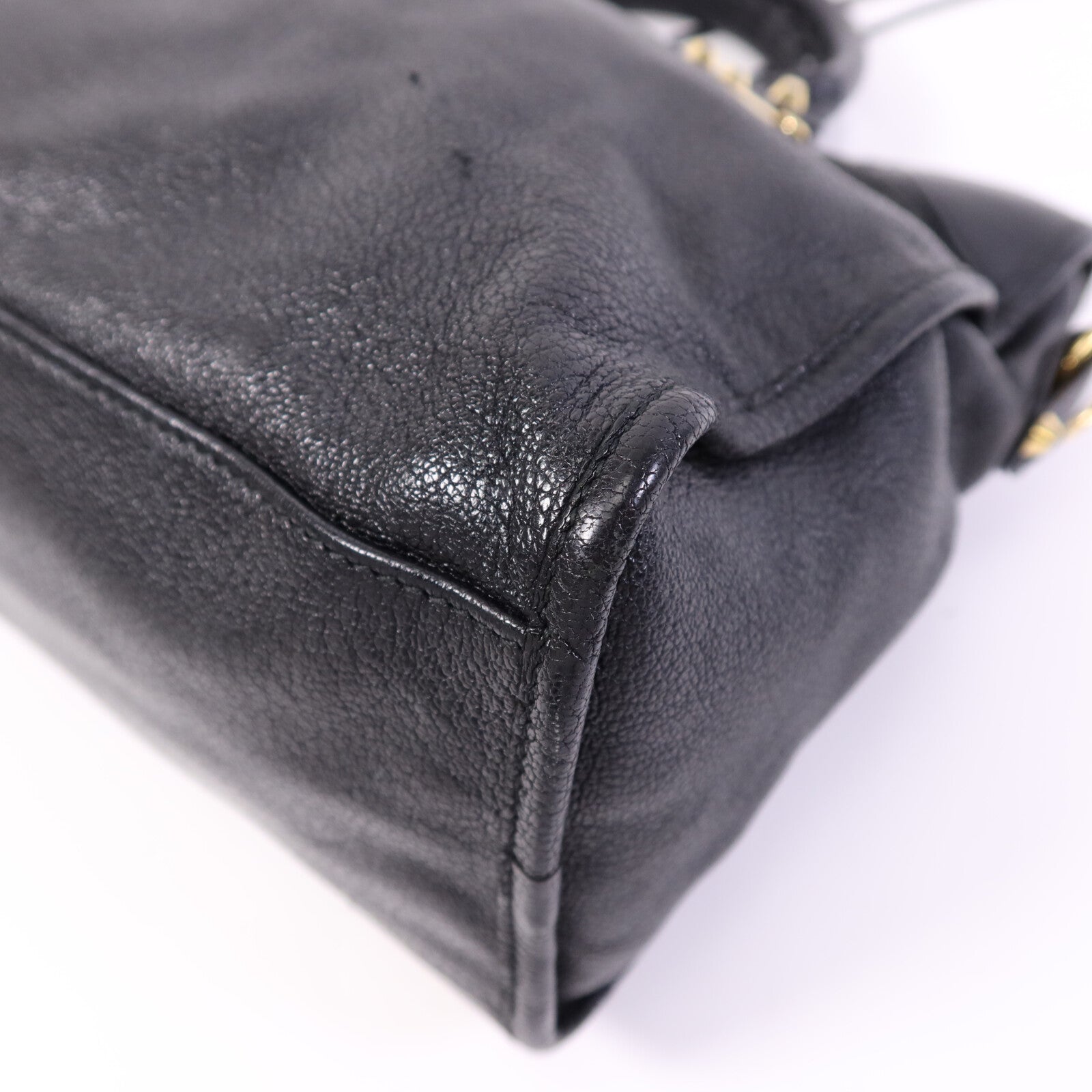 BALENCIAGA 牛皮皮革City金扣肩背袋