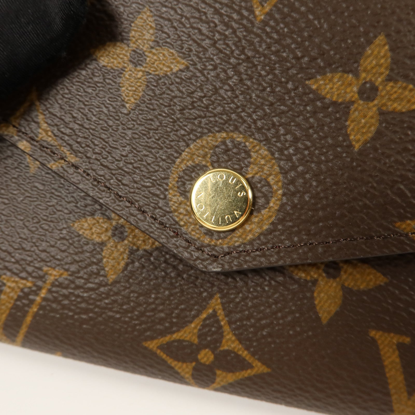 LOUIS VUITTON Monogram Portefeuille Sara金扣長錢包