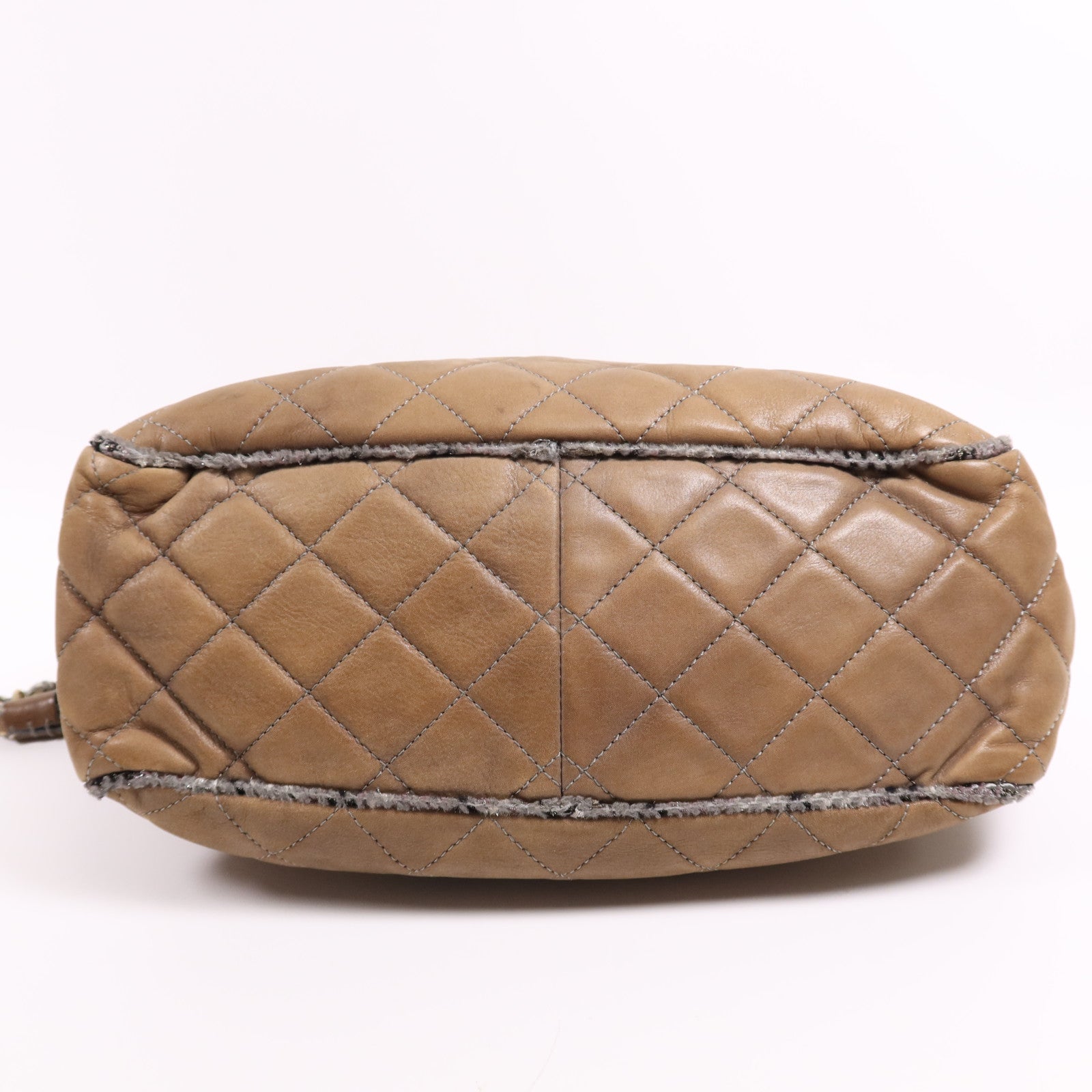 CHANEL 牛皮皮革Chain Shoulder Bag金扣鏈帶手挽肩背兩用袋