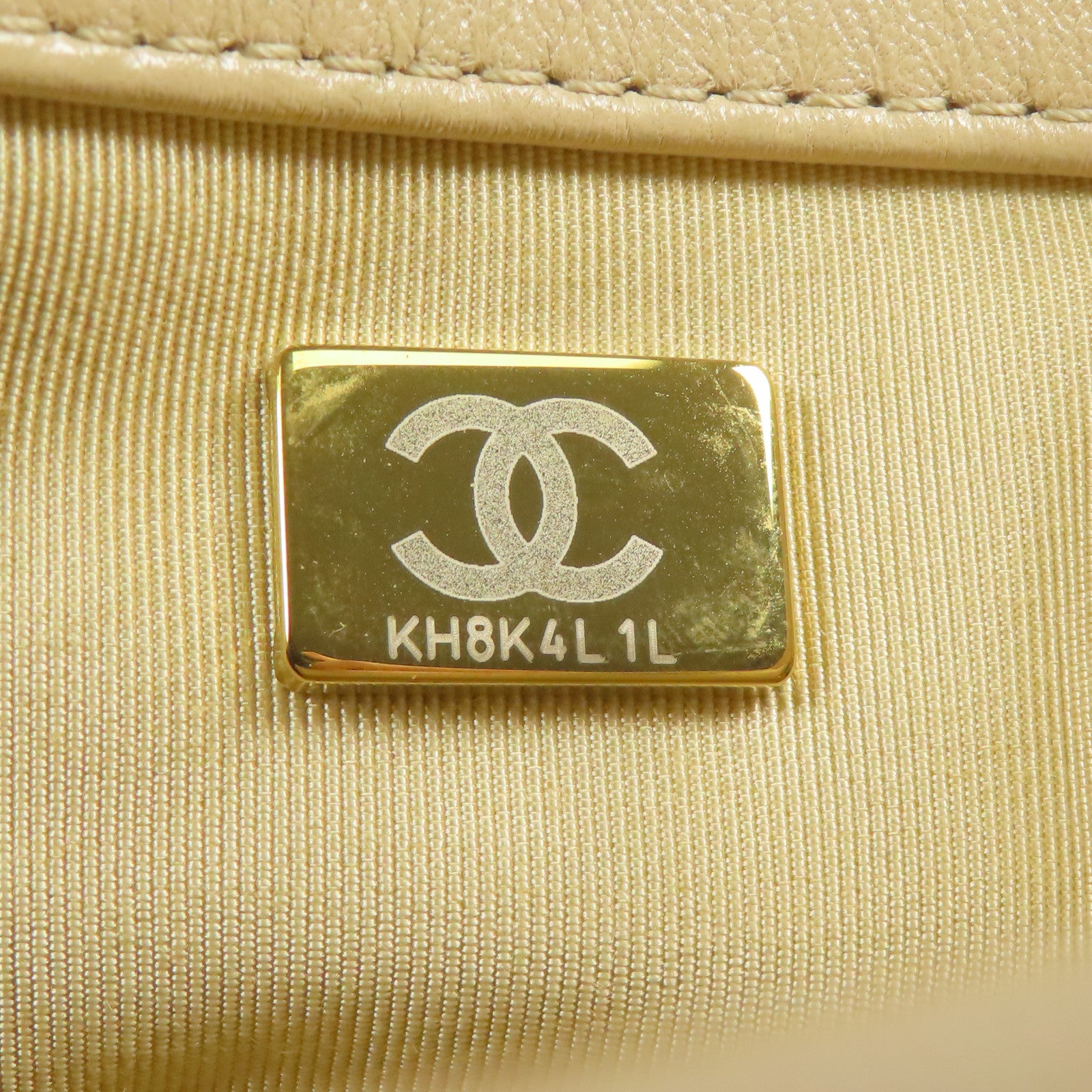 CHANEL 羊皮皮革C19手挽肩背兩用袋