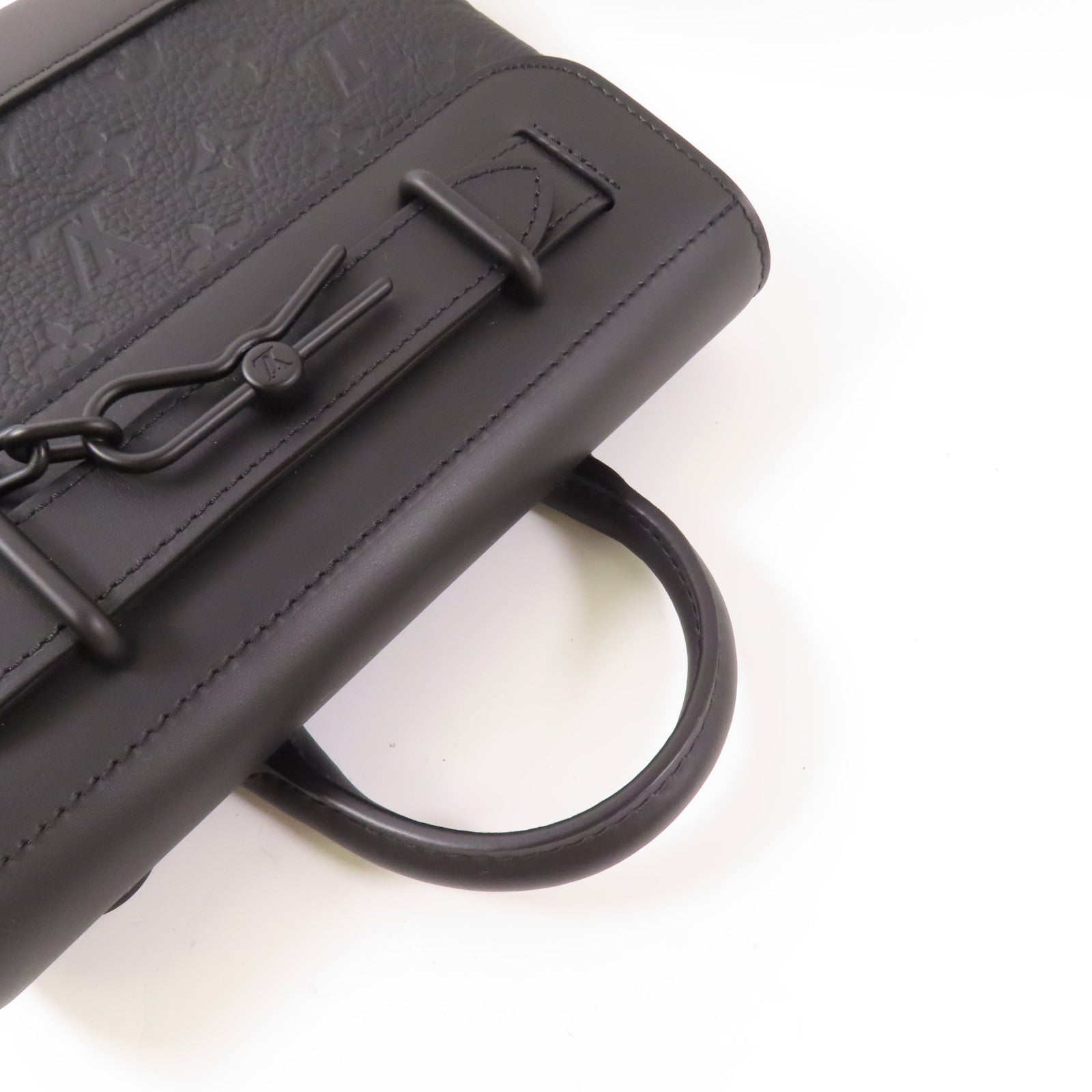 LOUIS VUITTON Taurillon Monogram Steamer PM手挽肩背兩用袋