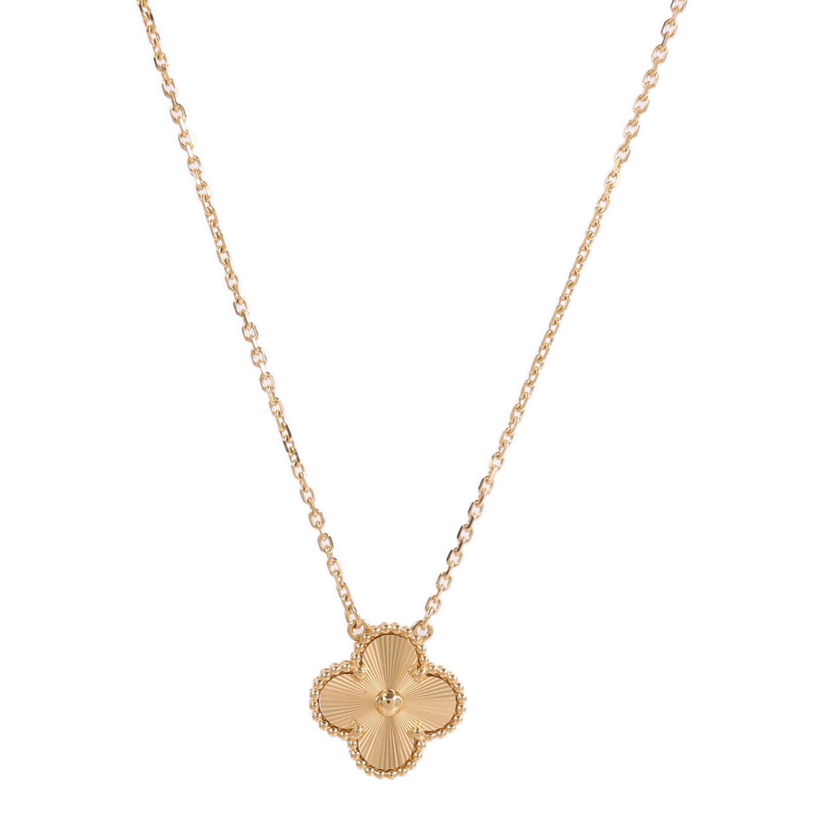 Van Cleef & Arpels 18K黃金Vintage Alhambra Pendant項鍊