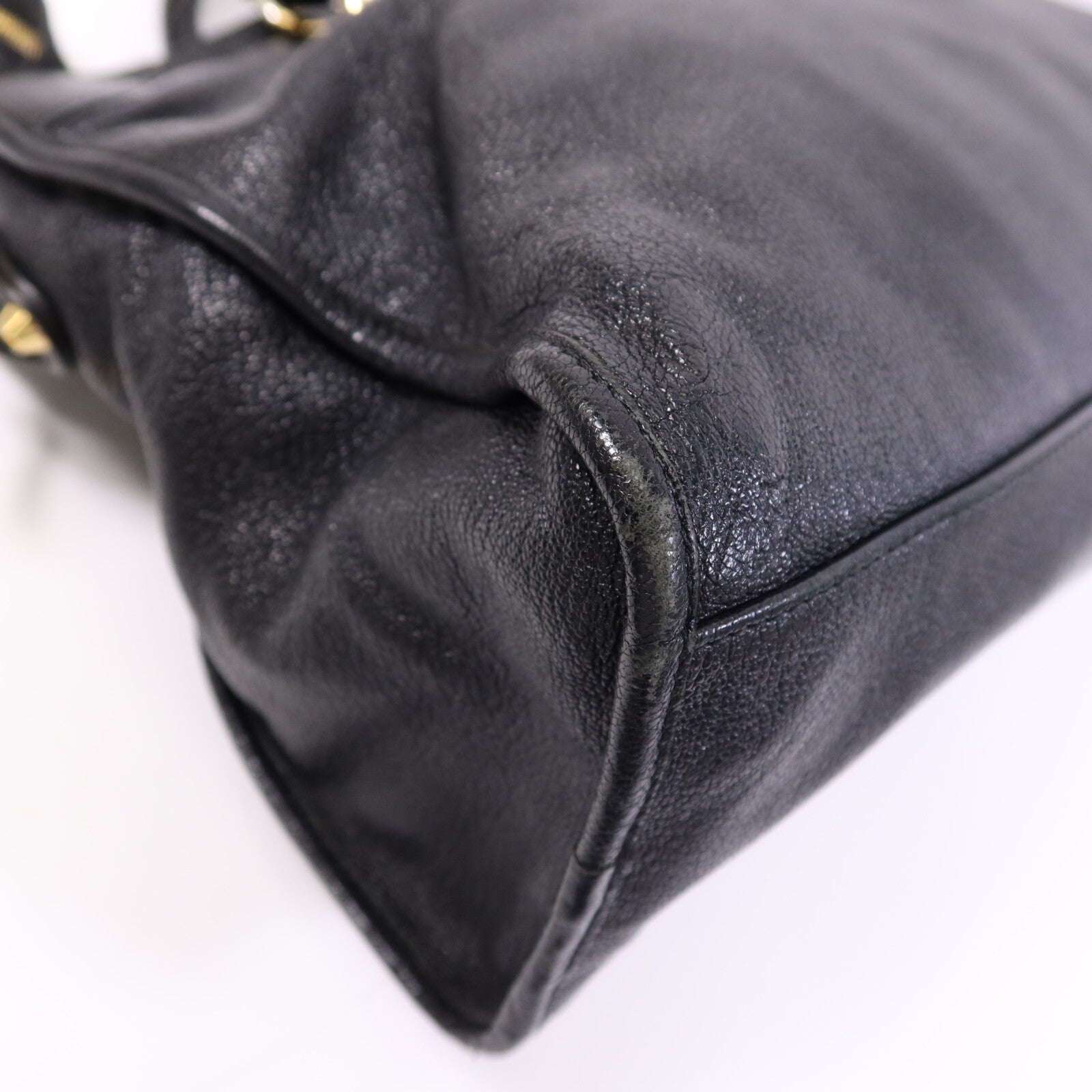 BALENCIAGA 牛皮皮革City金扣肩背袋