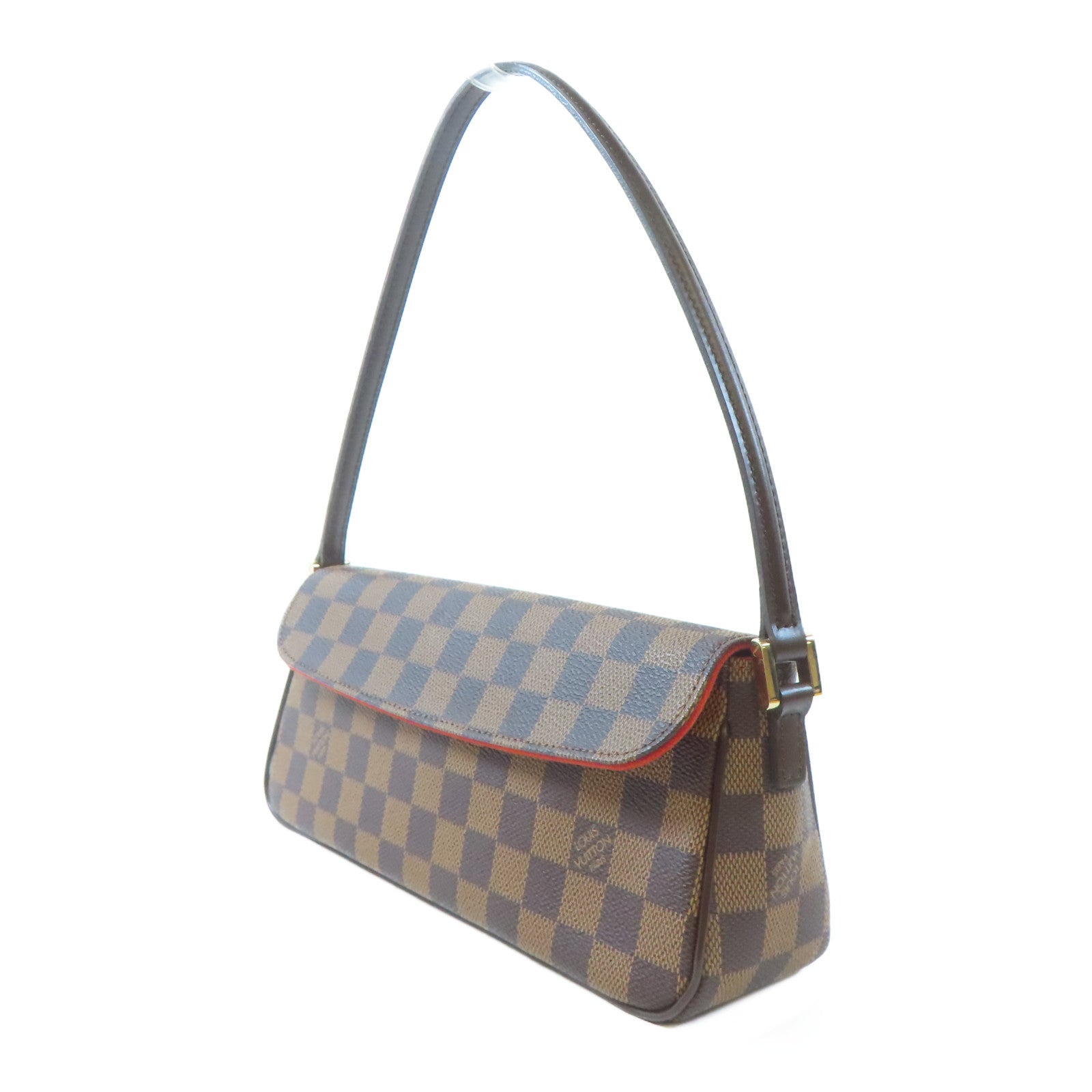 LOUIS VUITTON Damier Recoleta金扣肩背袋啡色