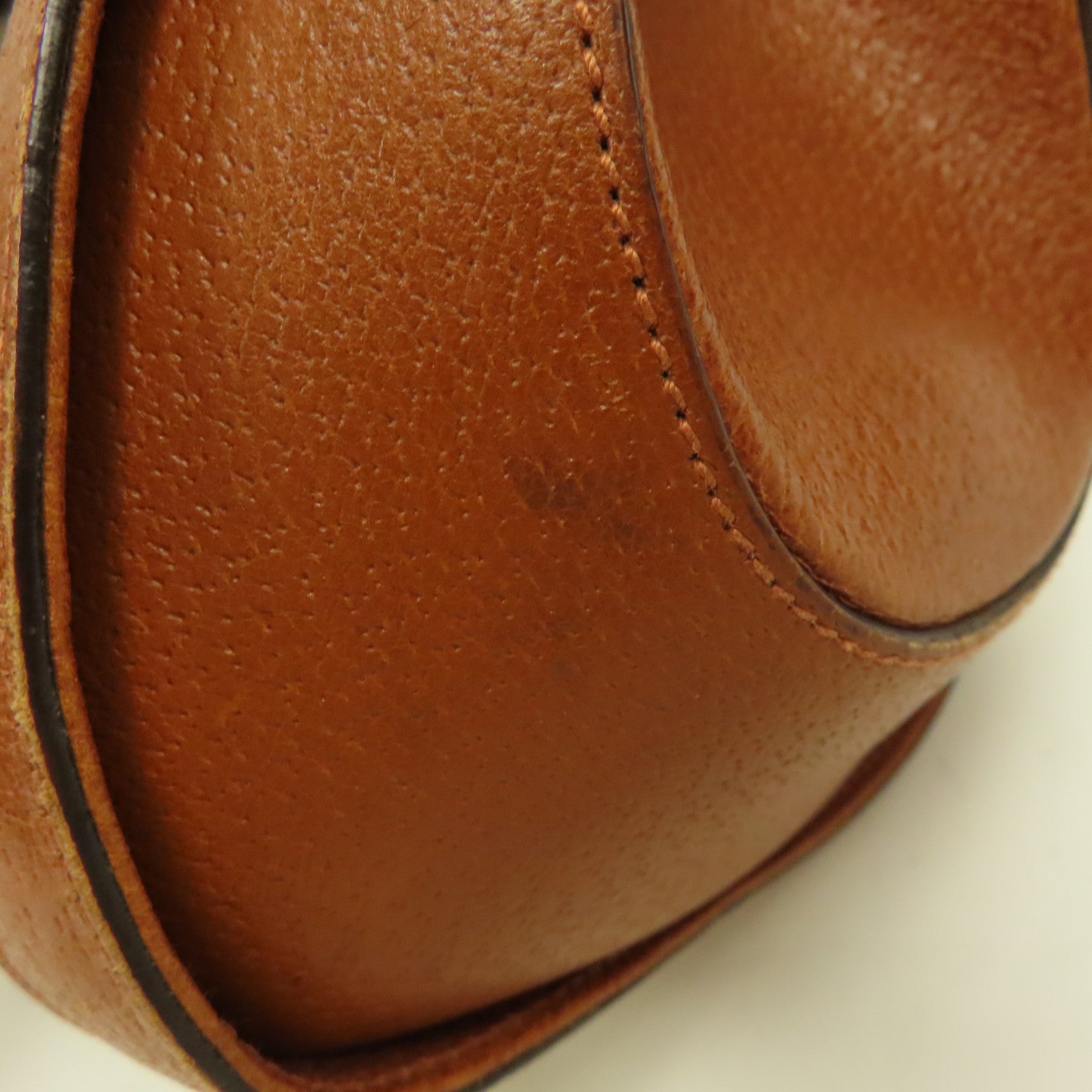 GUCCI 帆布Hand Bag金扣手挽袋啡色