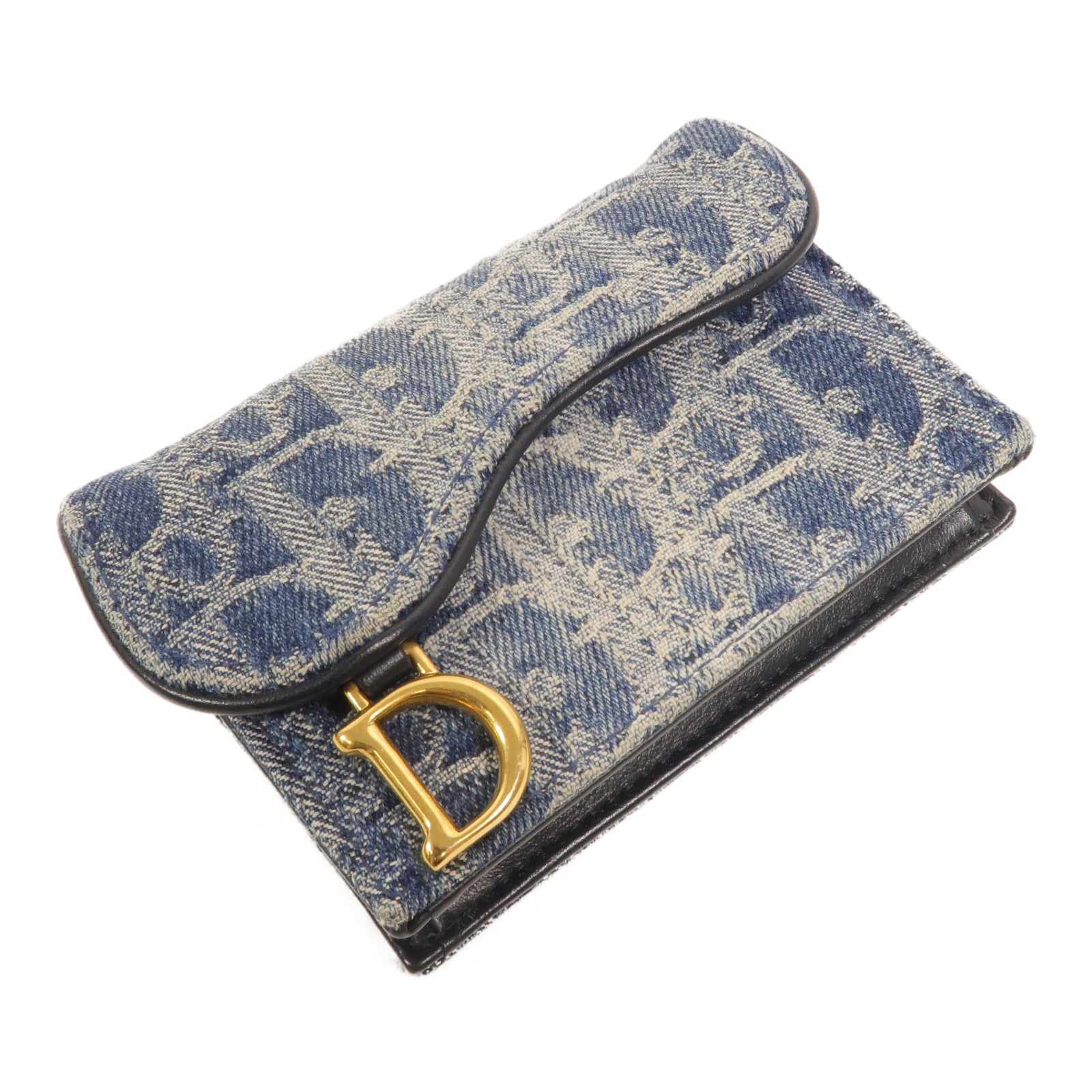 Dior Oblique帆布Saddle Bloom Card Holder卡片套