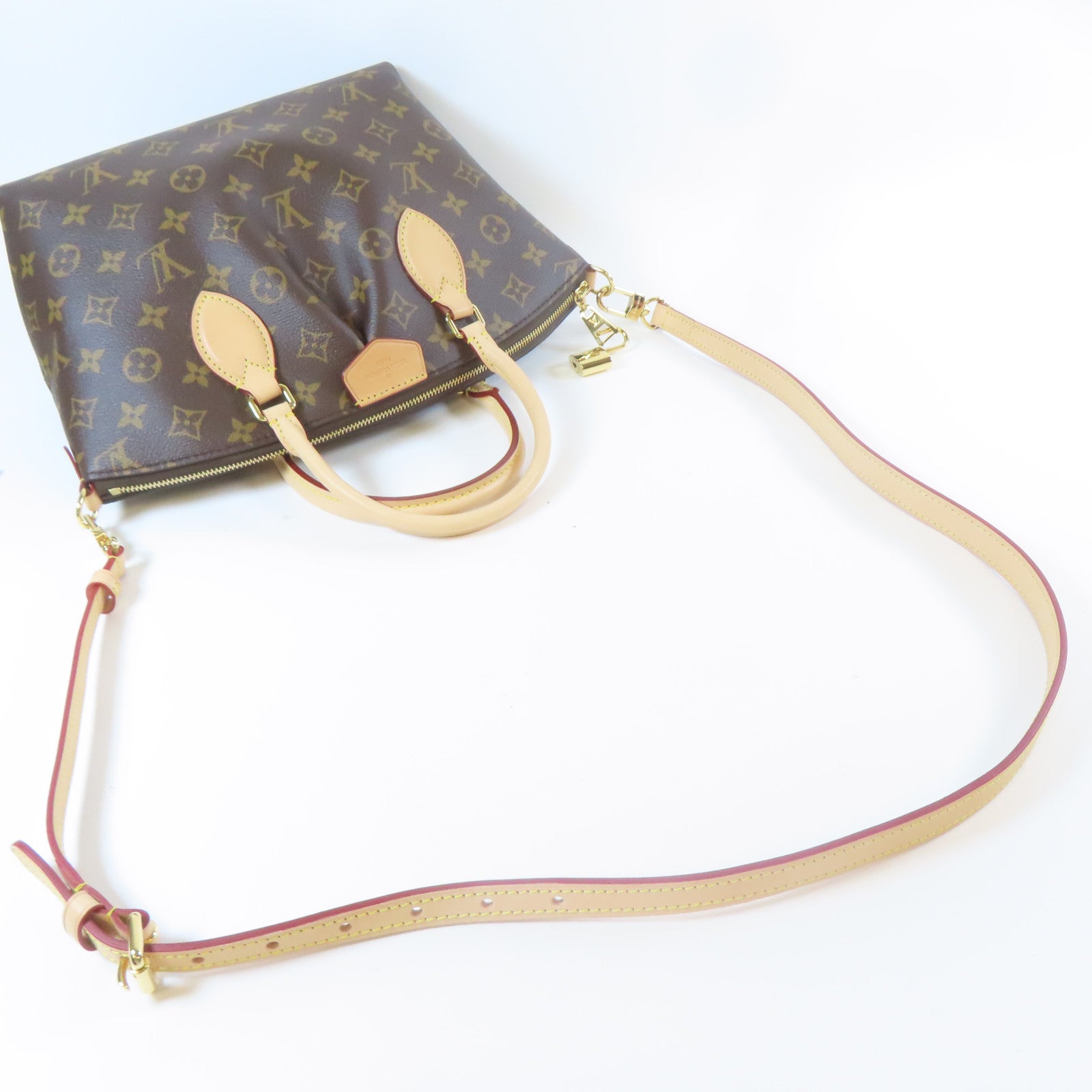 LOUIS VUITTON Monogram Boetie PM金扣手挽肩背兩用袋啡色