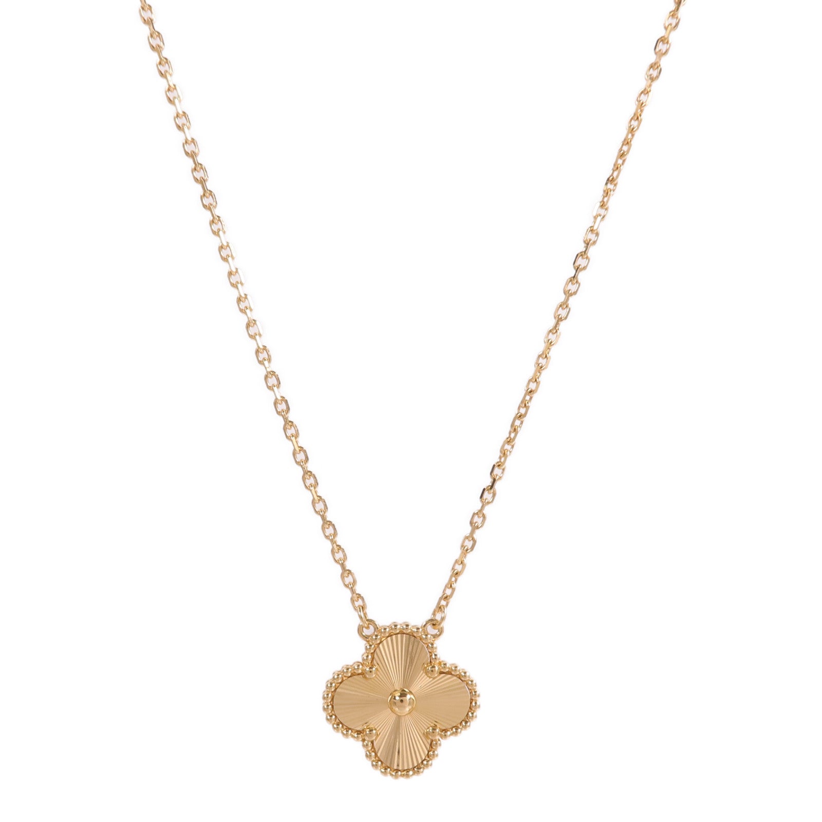 Van Cleef & Arpels 18K黃金Vintage Alhambra Pendant項鍊