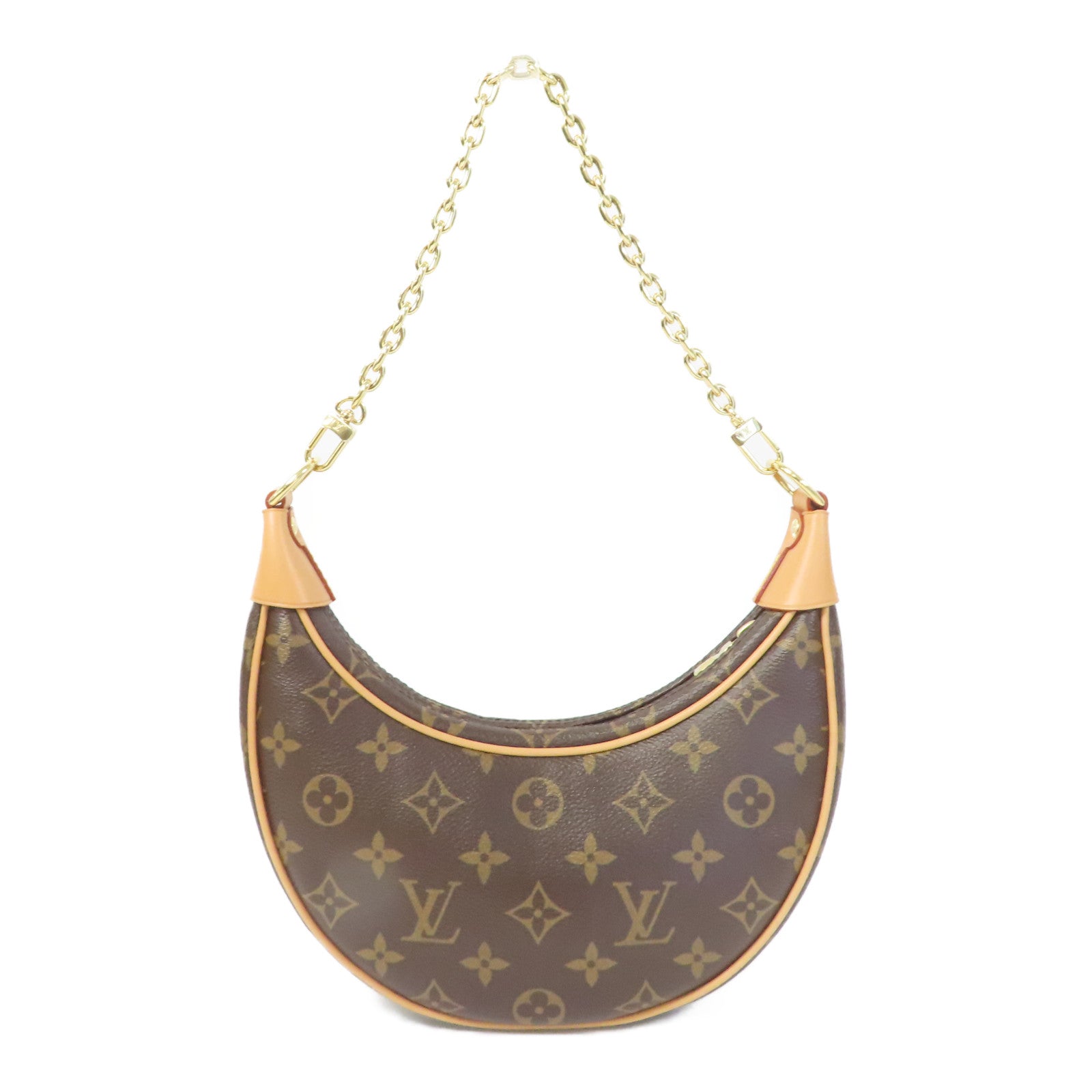 LOUIS VUITTON Monogram Loop金扣肩背袋啡色