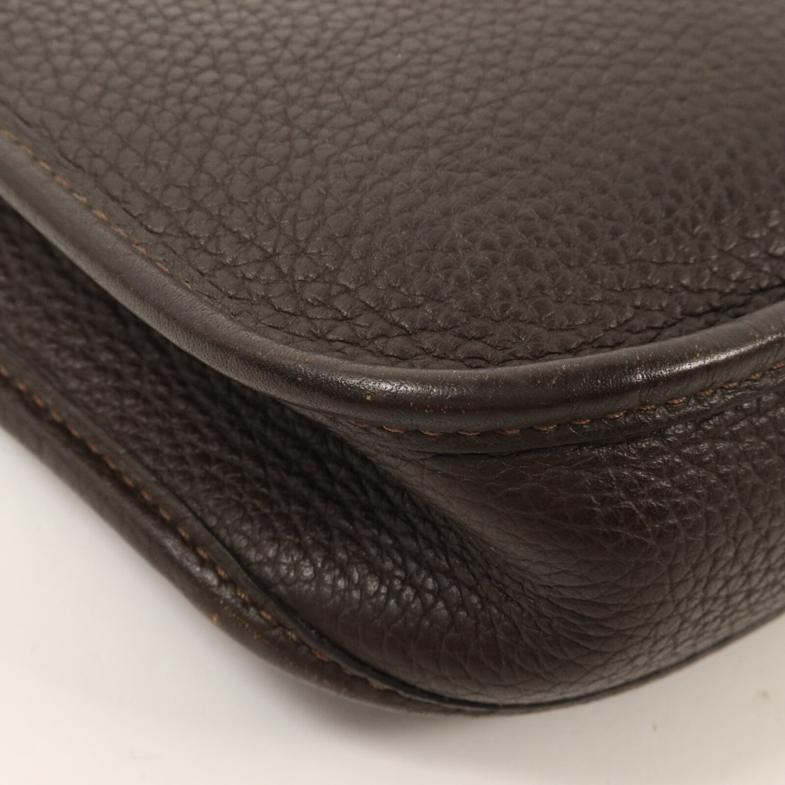 HERMES Clemence皮革Evelyne TPM肩背袋Ebene