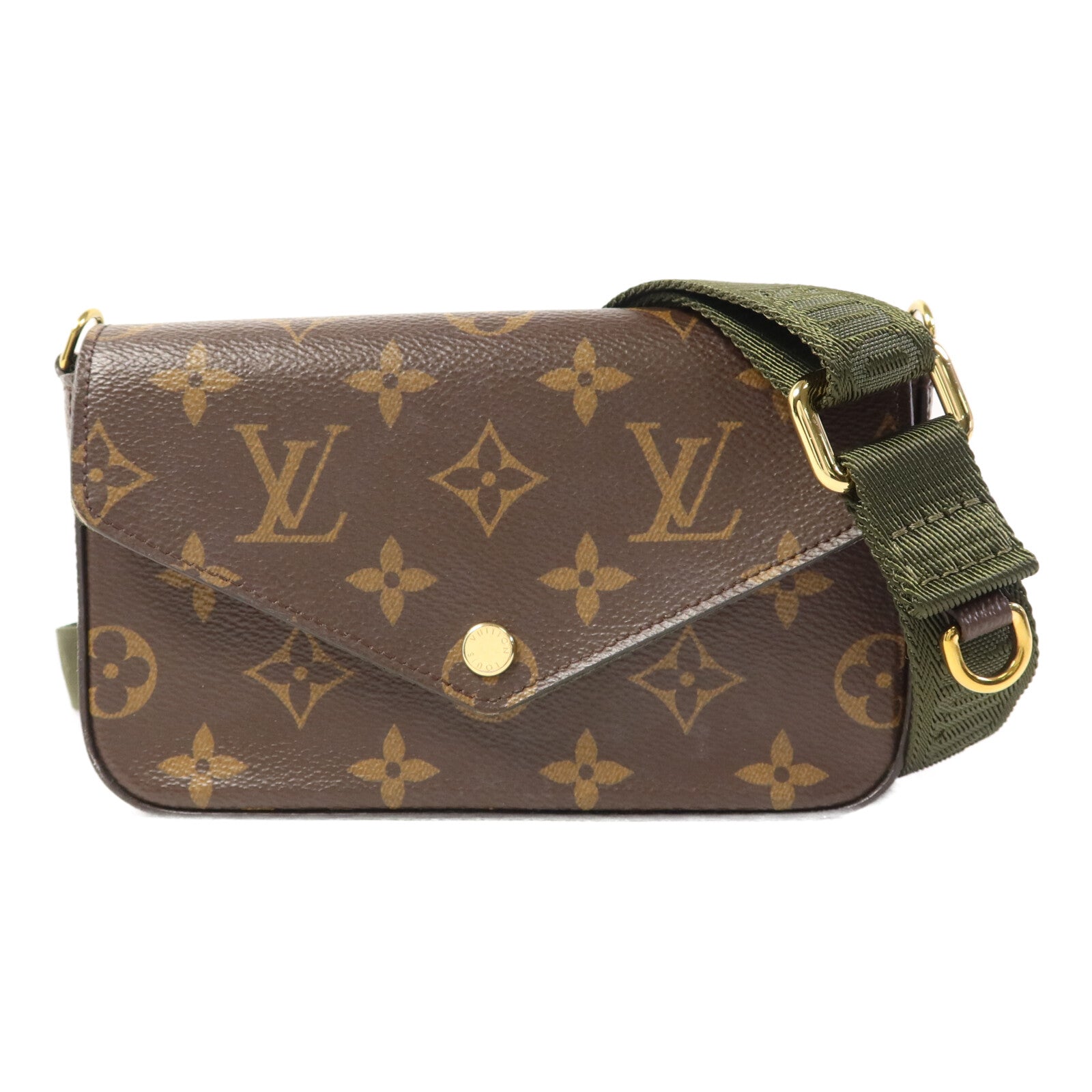 LOUIS VUITTON Monogram Felicie Strap & Go金扣肩背袋