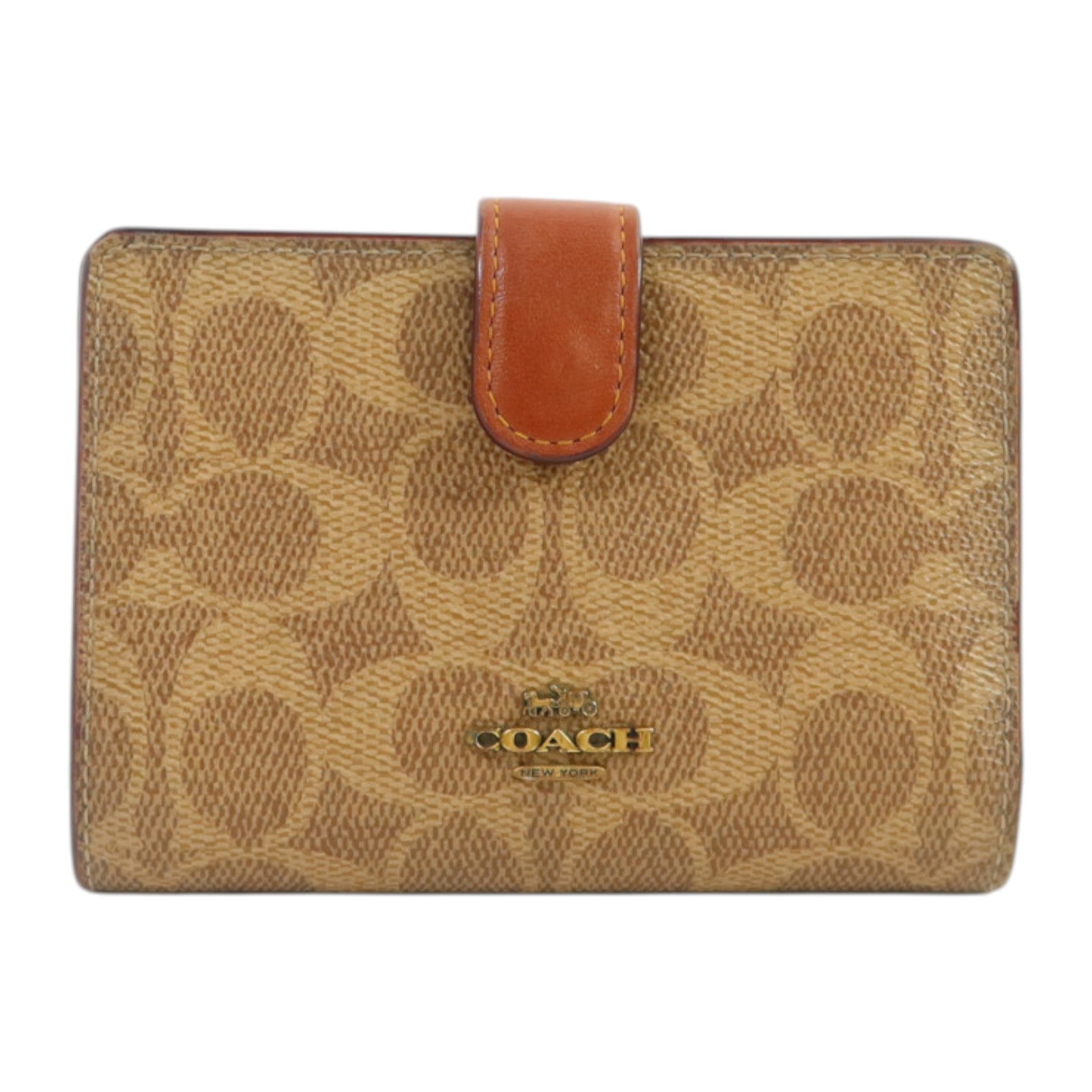 COACH 塗層帆布Wallet金扣錢包