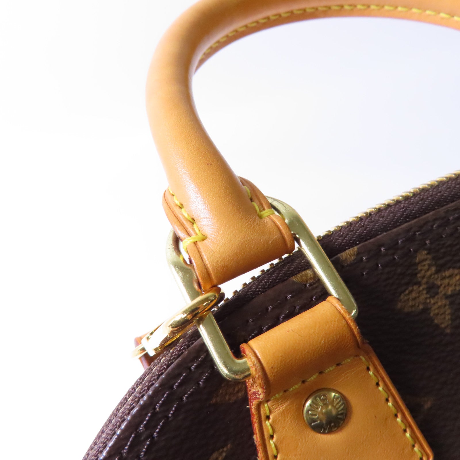LOUIS VUITTON 【激減優惠】Monogram Alma BB金扣手挽肩背兩用袋啡色
