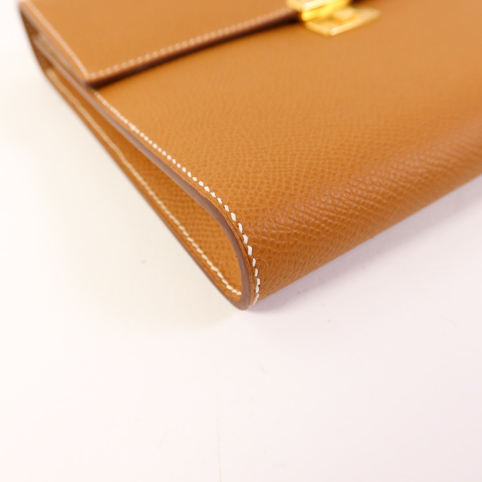 HERMES 【激減優惠】Epsom皮革Clic 16金扣肩背袋Gold